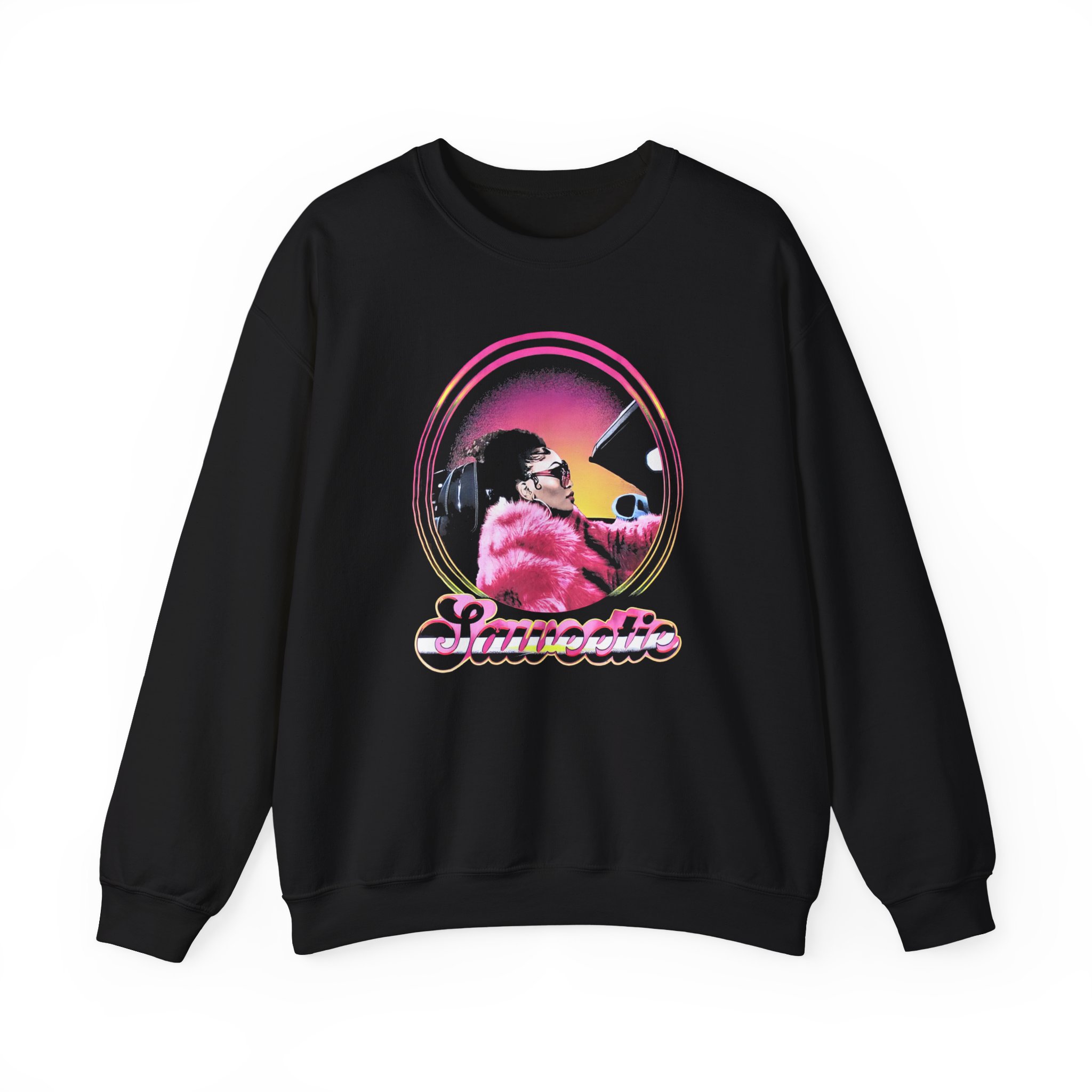 Saweetie Ridin' Around Unisex Heavy Blend Crewneck Sweatshirt
