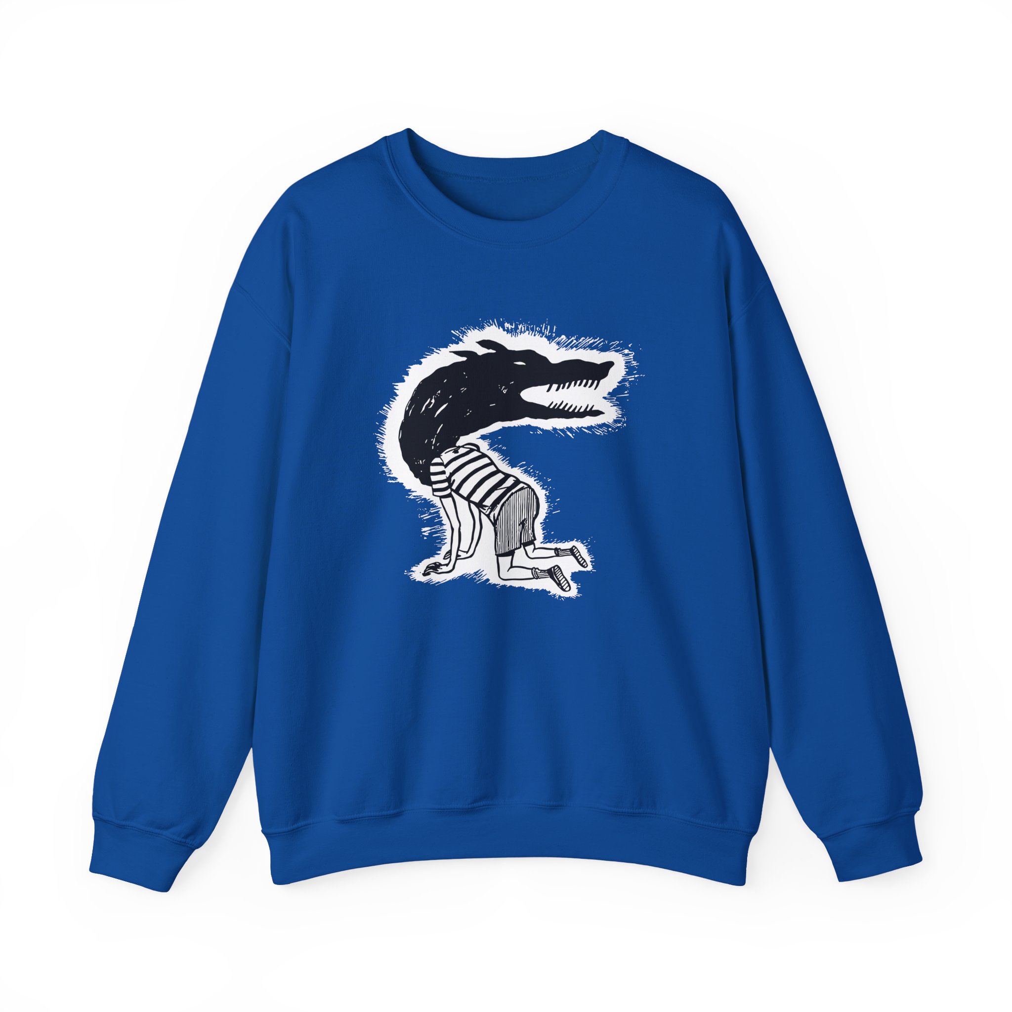 Fireworks Wolf Kid Unisex Heavy Blendâ„¢ Crewneck Sweatshirt