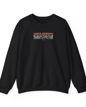 Circa Survive Juturna Tracklist Unisex Heavy Blend™ Crewneck Sweatshirt