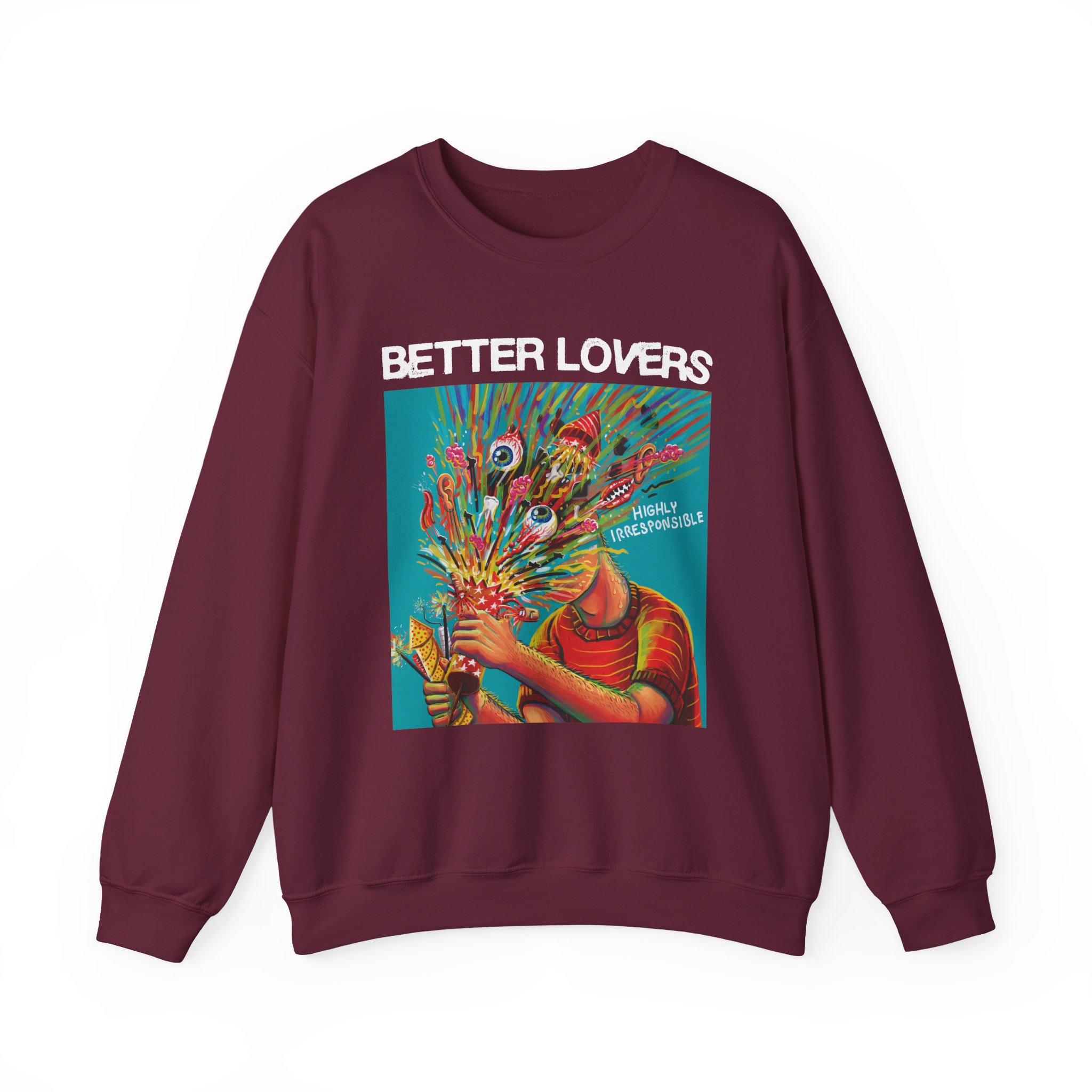 Better Lovers Highly Irresponsible Album Art Unisex Heavy Blendâ„¢ Crewneck Sweatshirt