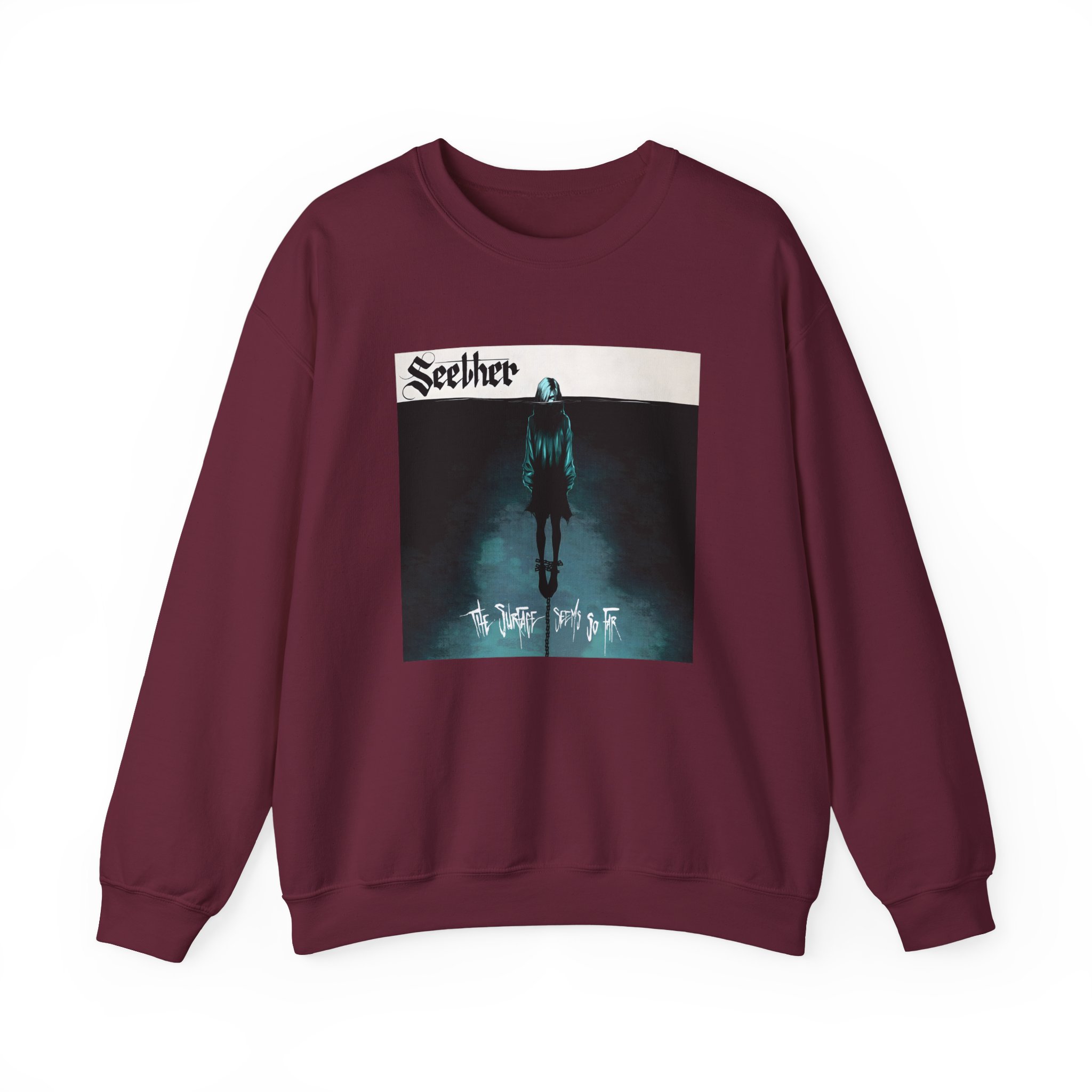 Seether the Surface Seems So Far Unisex Heavy Blendâ„¢ Crewneck Sweatshirt