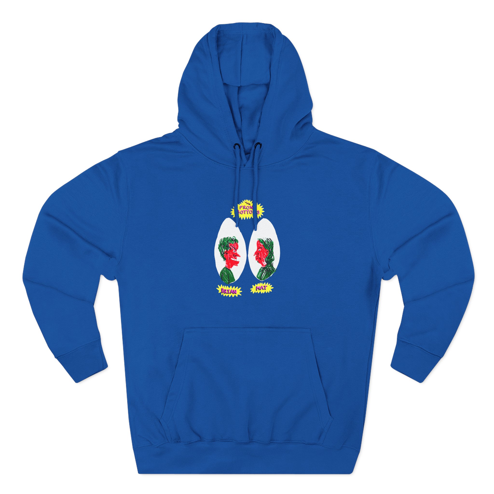 The Front Bottoms Cartoon Three-Panel Fleece Hoodie