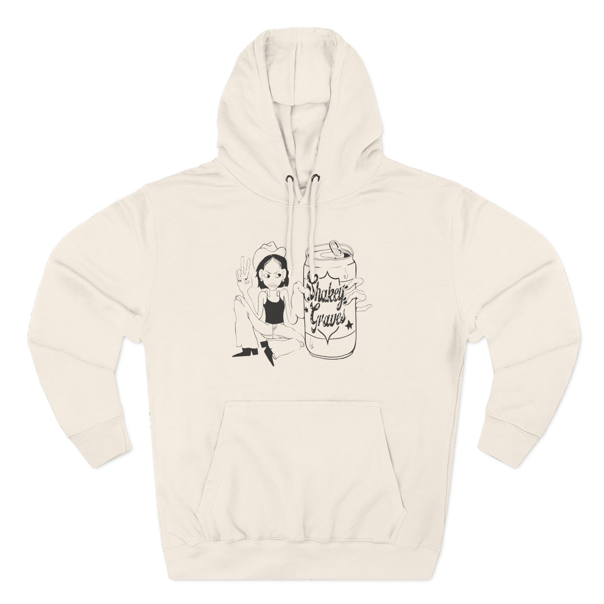 Shakey Graves Three-Panel Fleece Hoodie