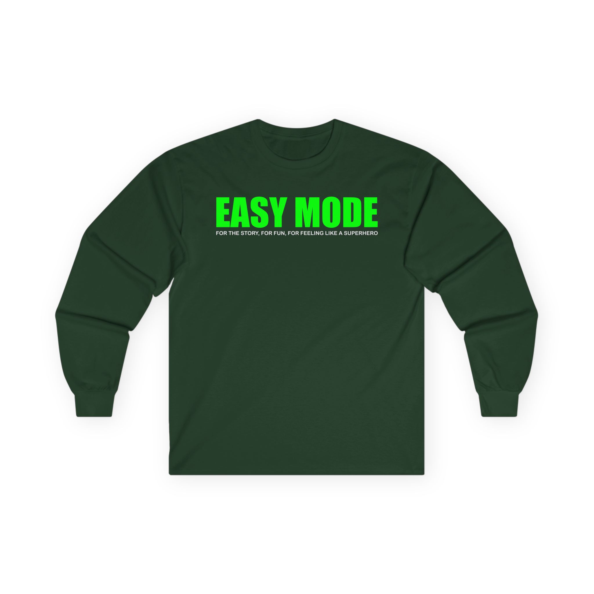 Mandjtv Easy Mode Unisex Ultra Cotton Long Sleeve Tee