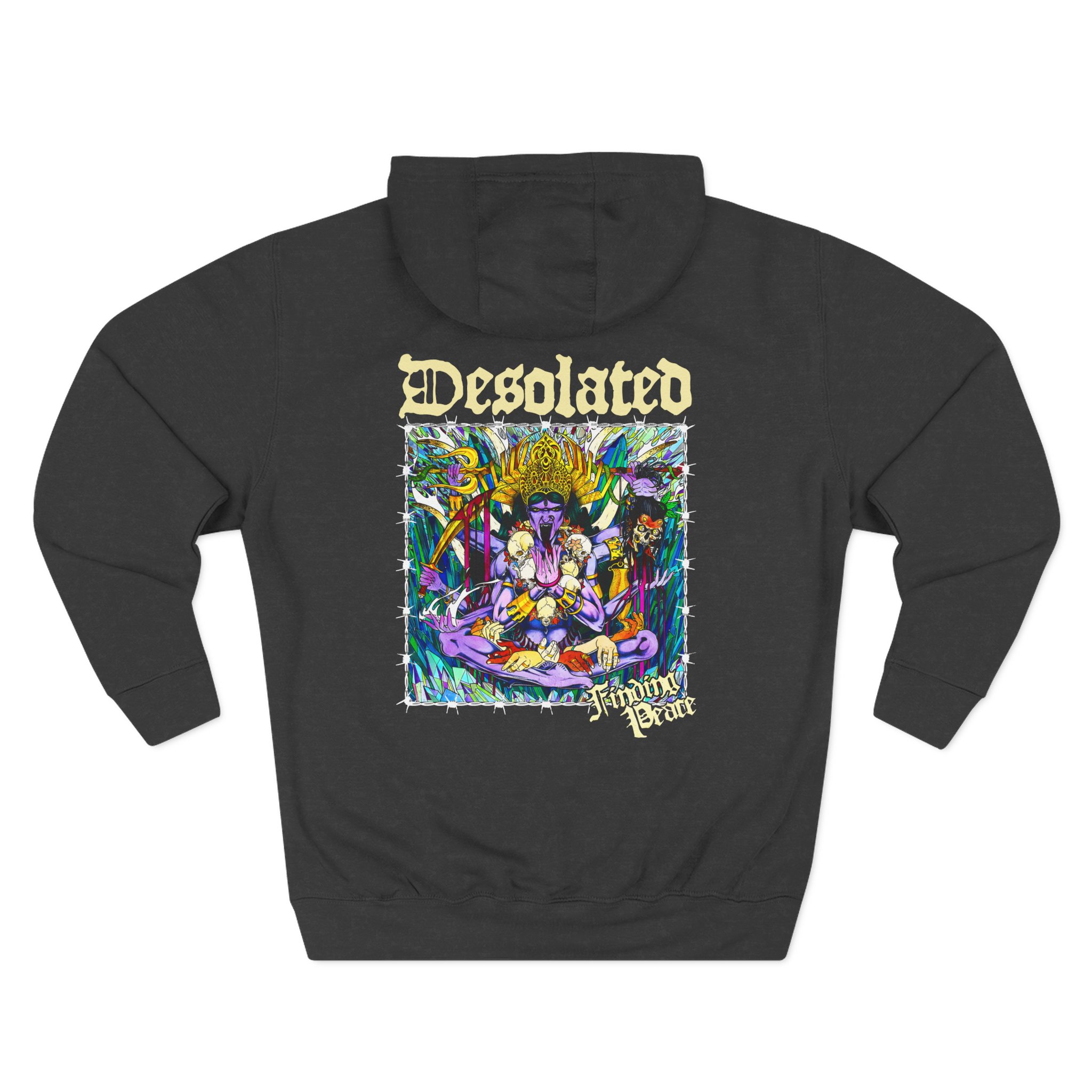 Desolated Finding Peace Three-Panel Fleece Hoodie