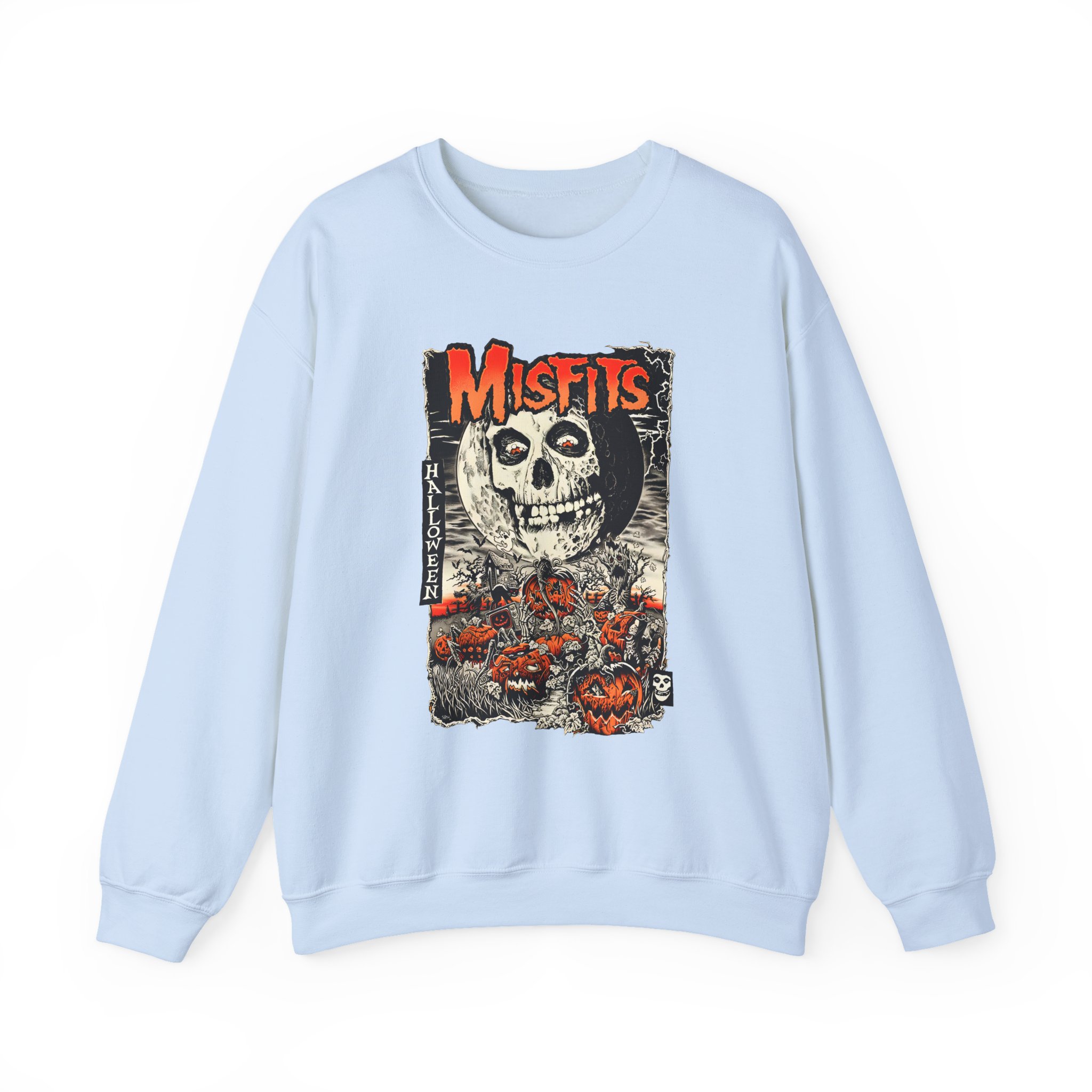 Misfits Fiendish Halloween by Mike Sutfin Unisex Heavy Blendâ„¢ Crewneck Sweatshirt