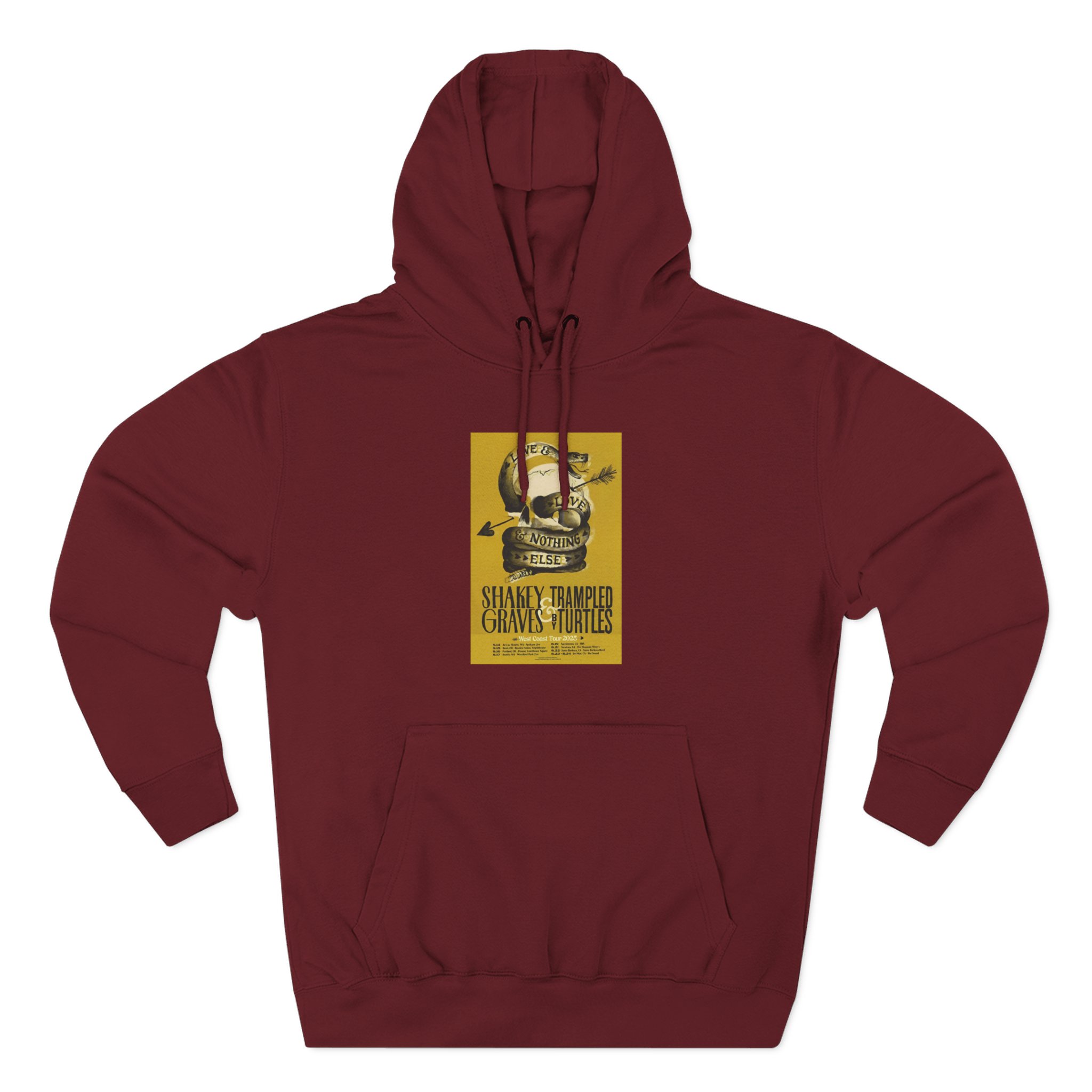 Shakey Graves West Coast Tour Three-Panel Fleece Hoodie