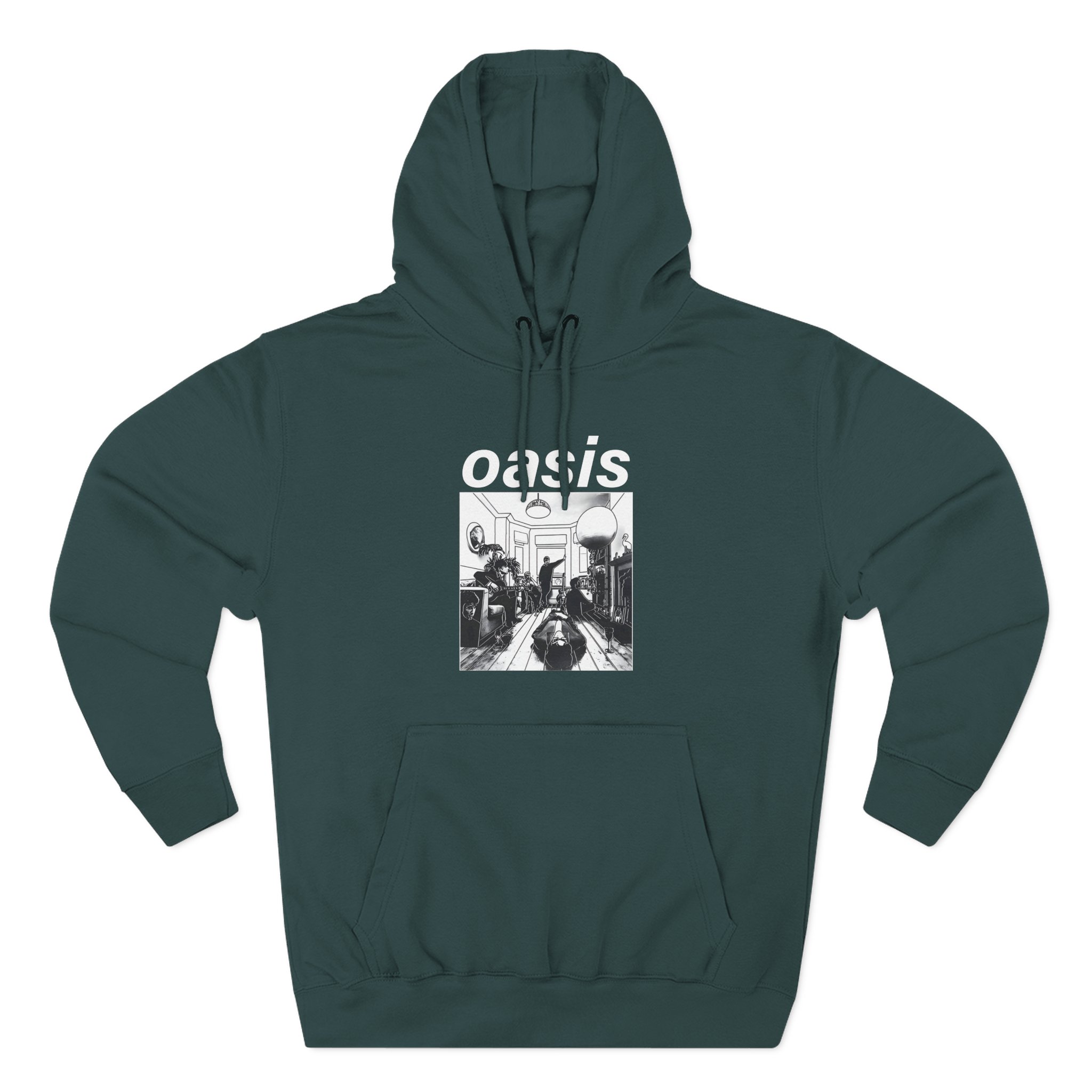 Oasis Definitely Maybe Artwork Three-Panel Fleece Hoodie