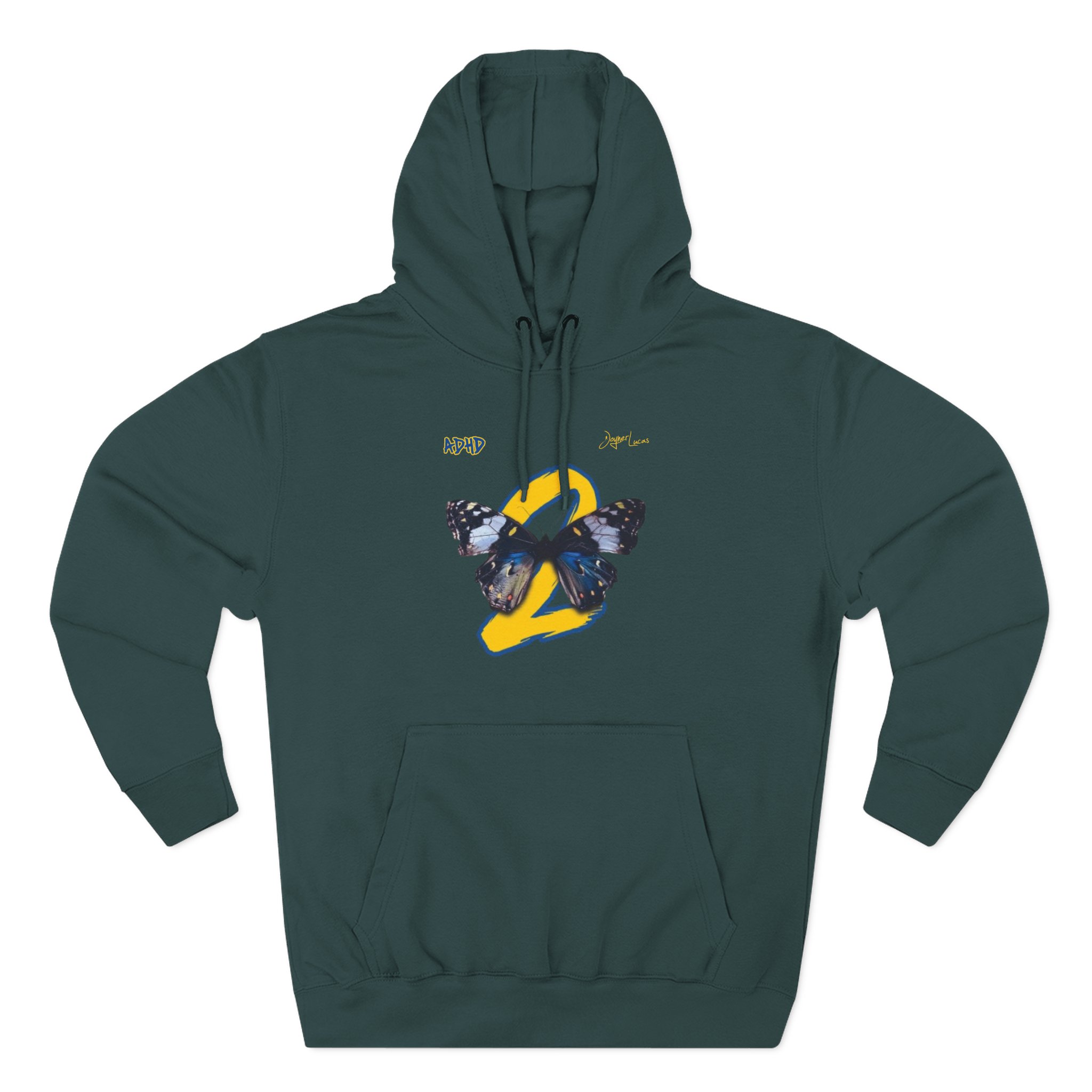 Joyner Lucas 2 Butterfly Three-Panel Fleece Hoodie