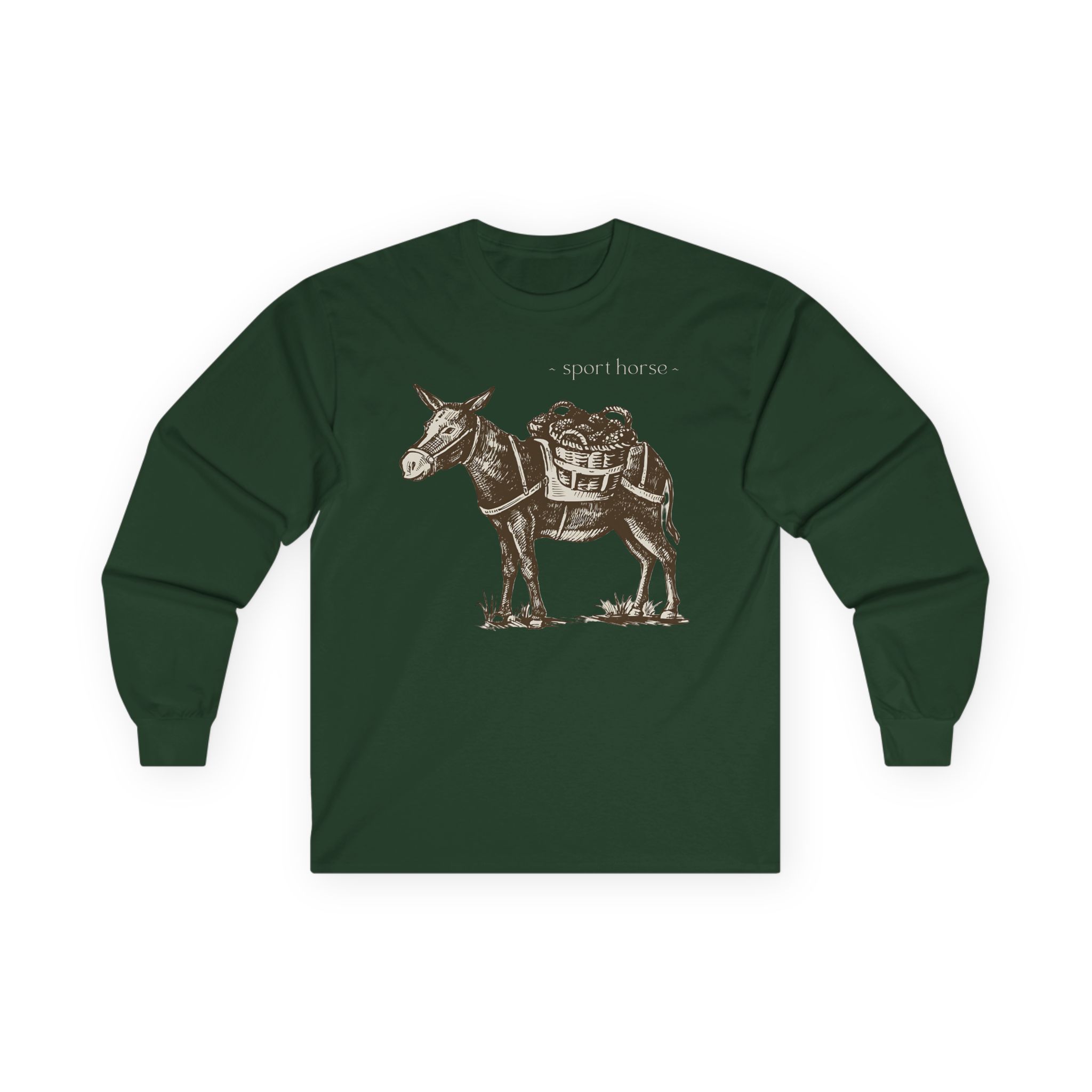 Mumbo Jumbo Sport Horse Unisex Ultra Cotton Long Sleeve Tee