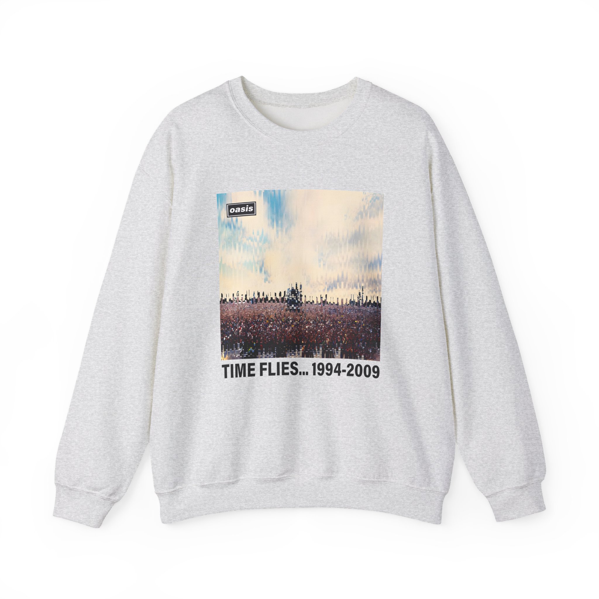 Oasis Time Flies 15th Anniversary Unisex Heavy Blendâ„¢ Crewneck Sweatshirt