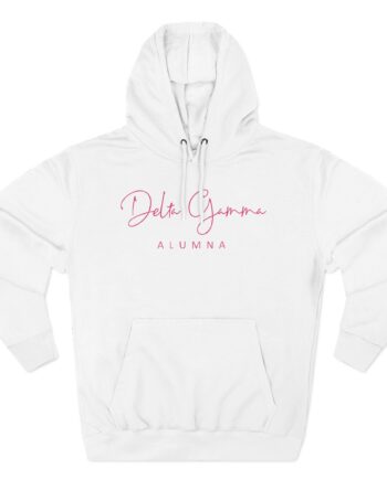 Delta Gamma Alumna Three-Panel Fleece Hoodie