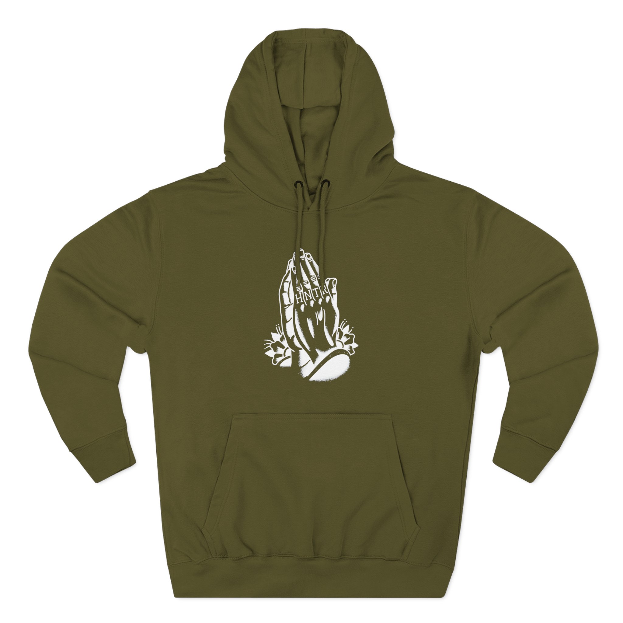 Demon Hunter Praying Hands Three-Panel Fleece Hoodie