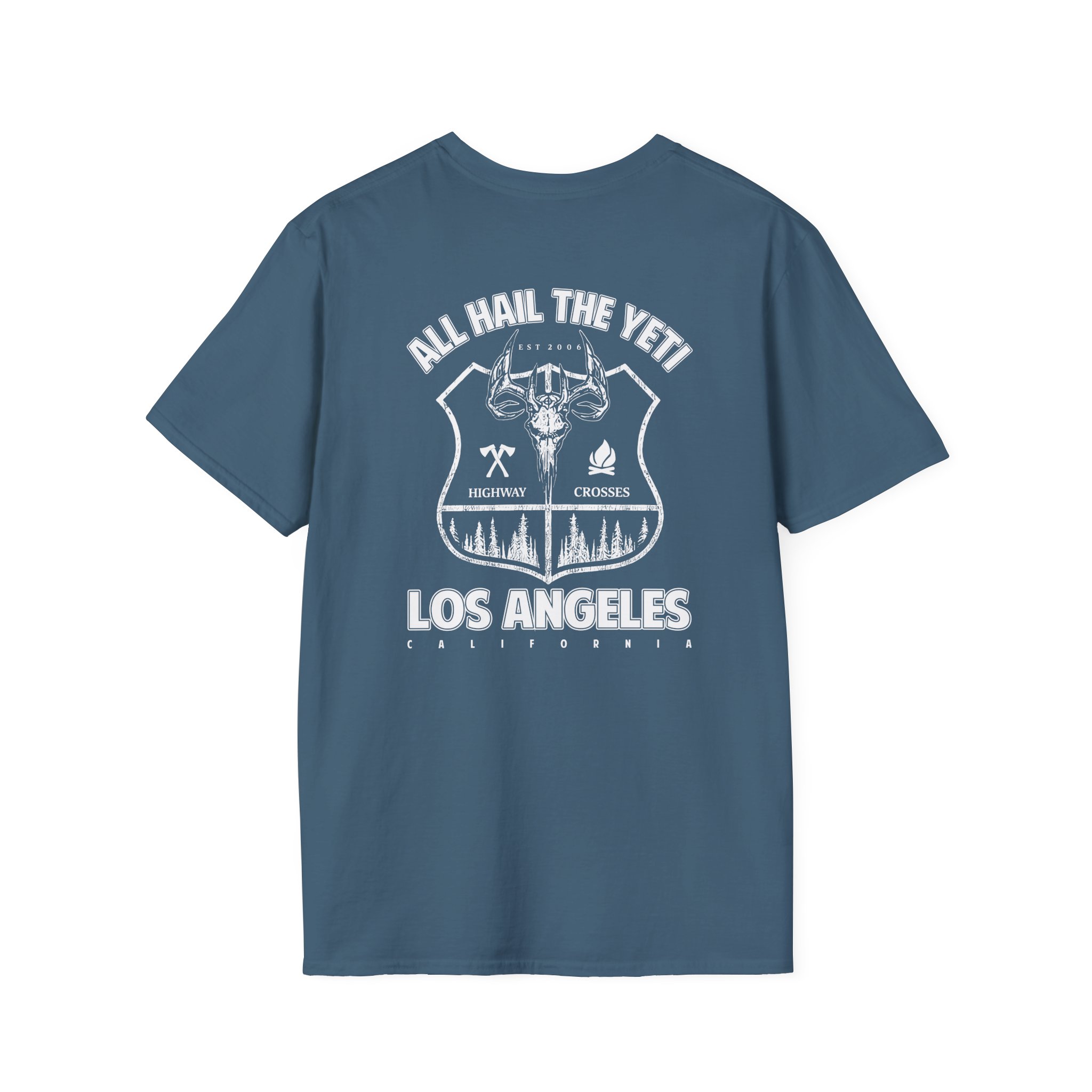 All Hail the Yeti Highway Crosses Unisex Softstyle T-Shirt