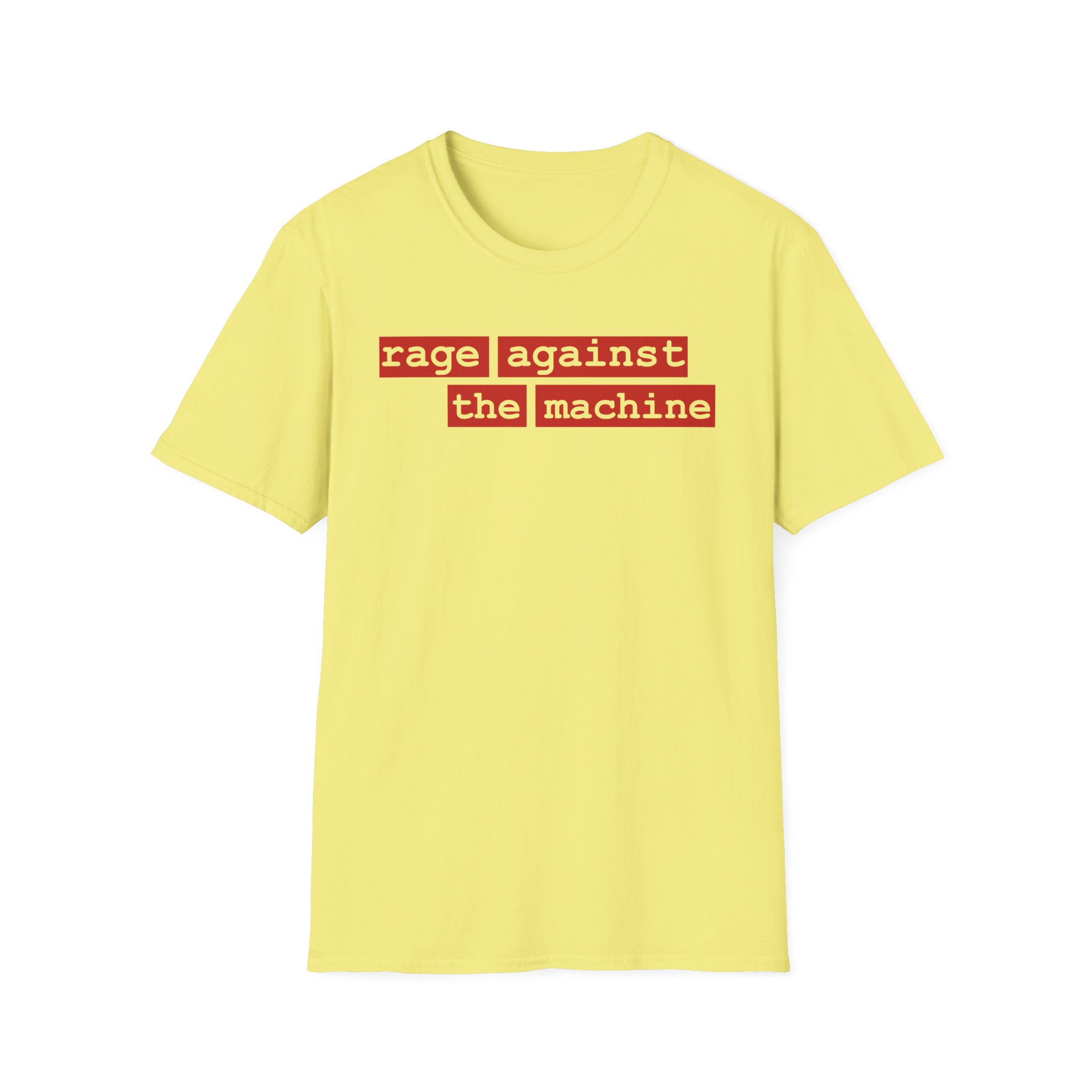 Rage Against the Machine Rage Stencil Type Unisex Softstyle T-Shirt