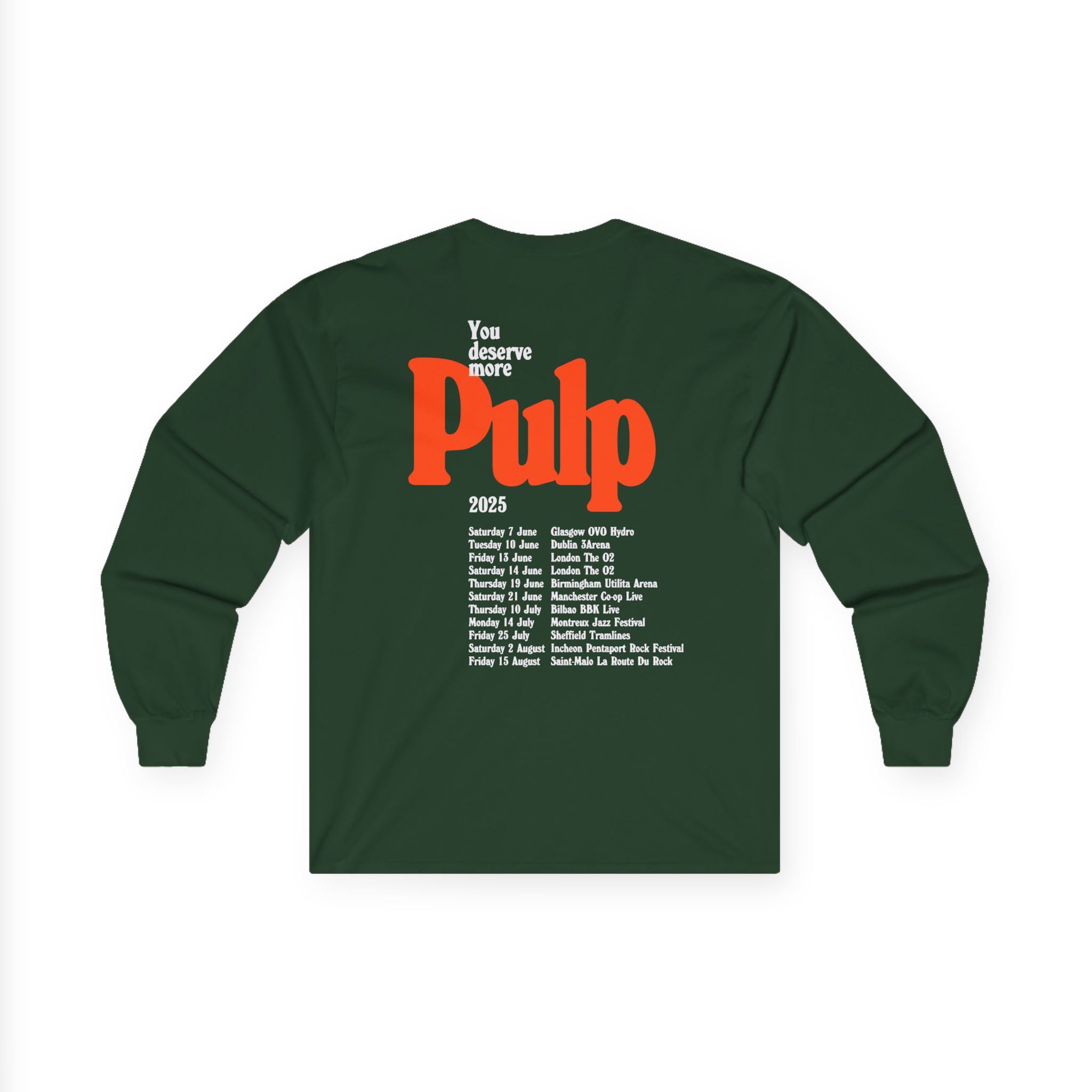 Pulp More 2025 Tour Unisex Ultra Cotton Long Sleeve Tee