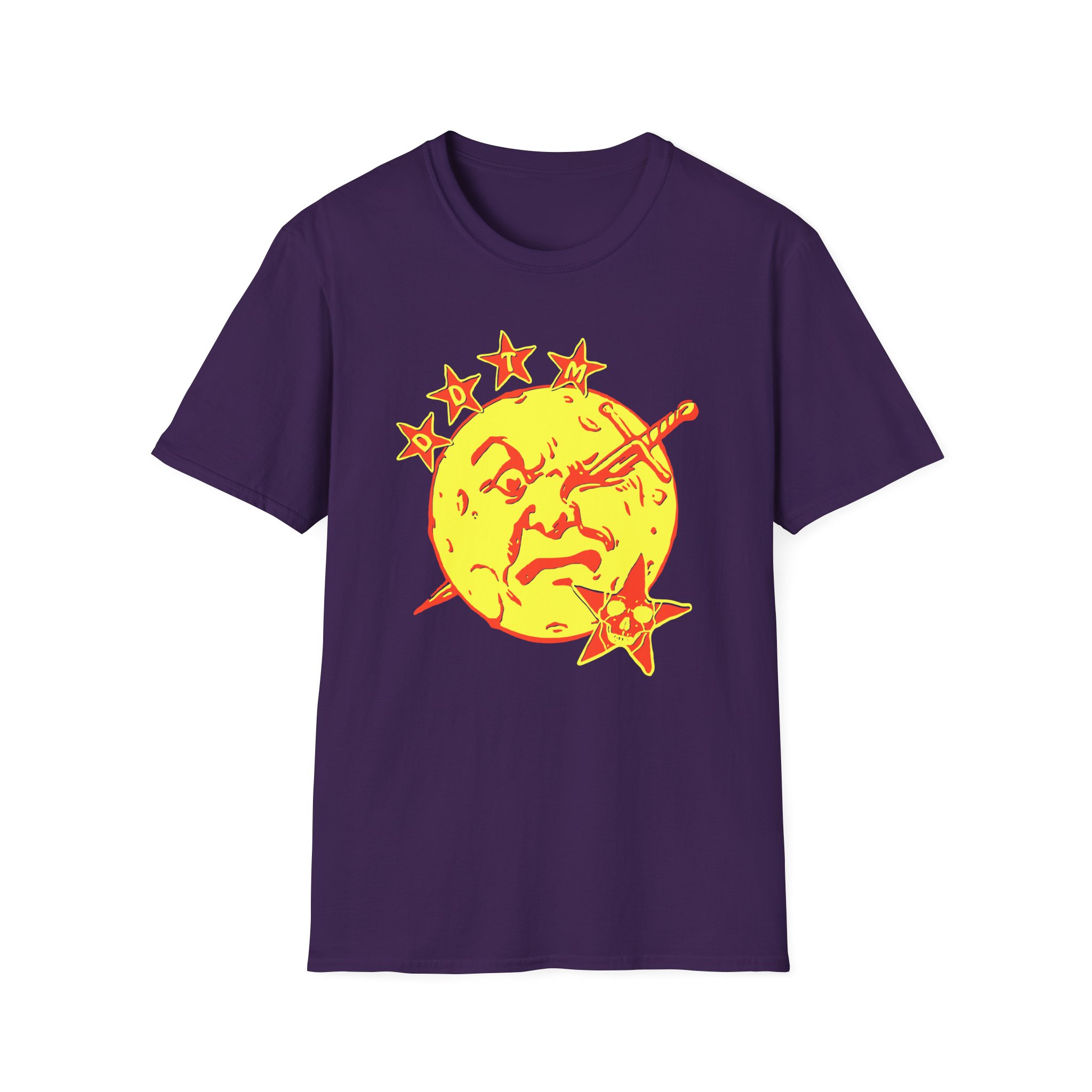 Foxing Moon Face Unisex Softstyle T-Shirt