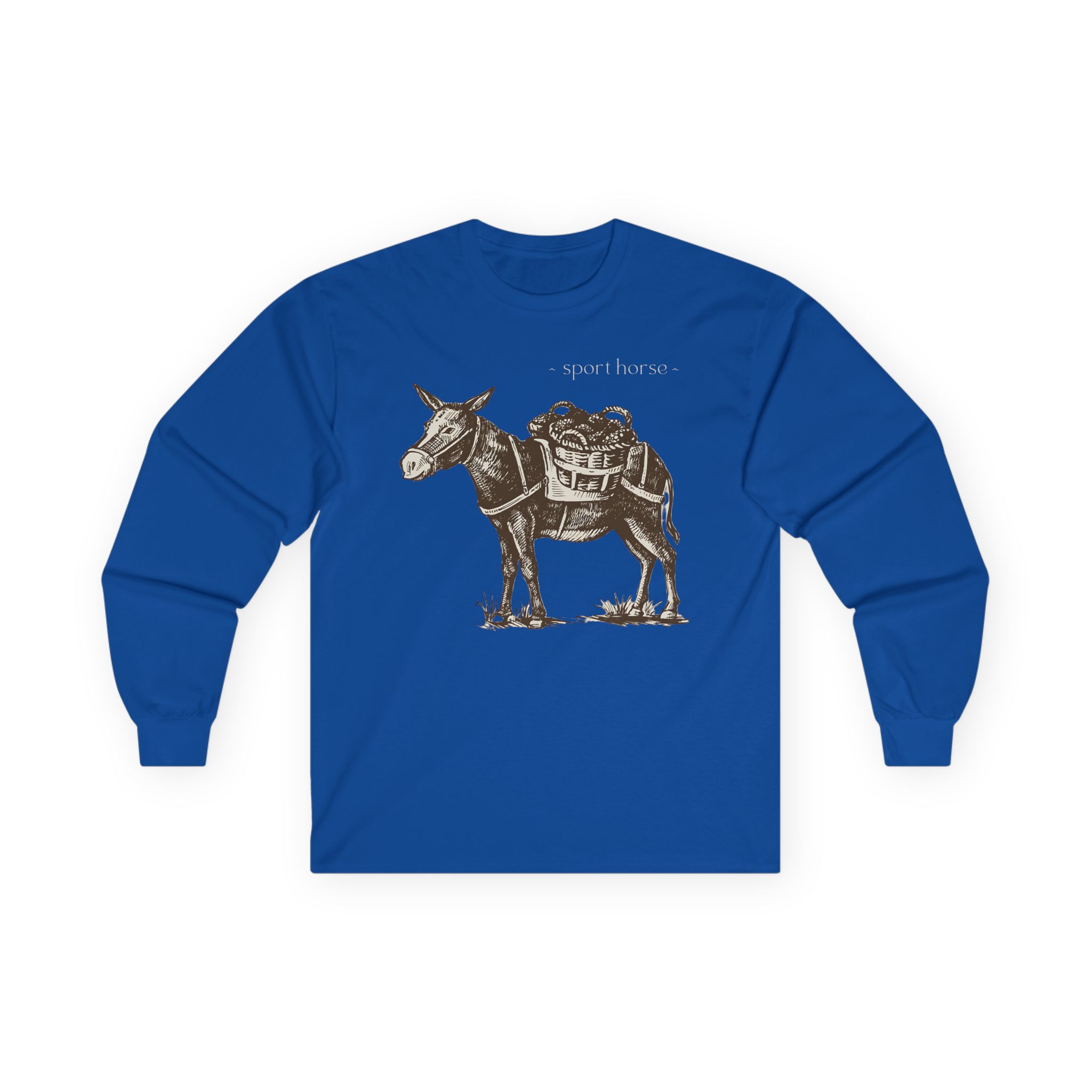 Mumbo Jumbo Sport Horse Unisex Ultra Cotton Long Sleeve Tee