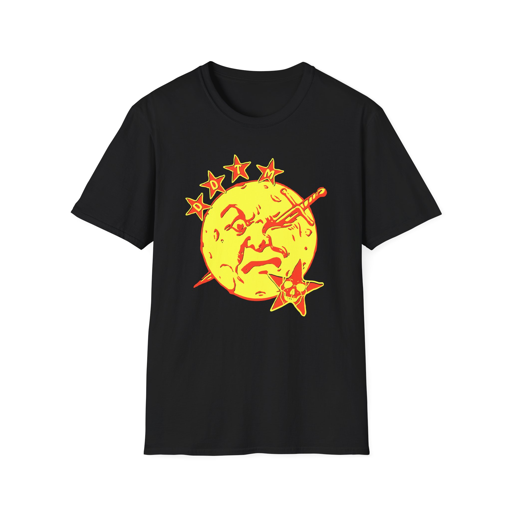 Foxing Moon Face Unisex Softstyle T-Shirt