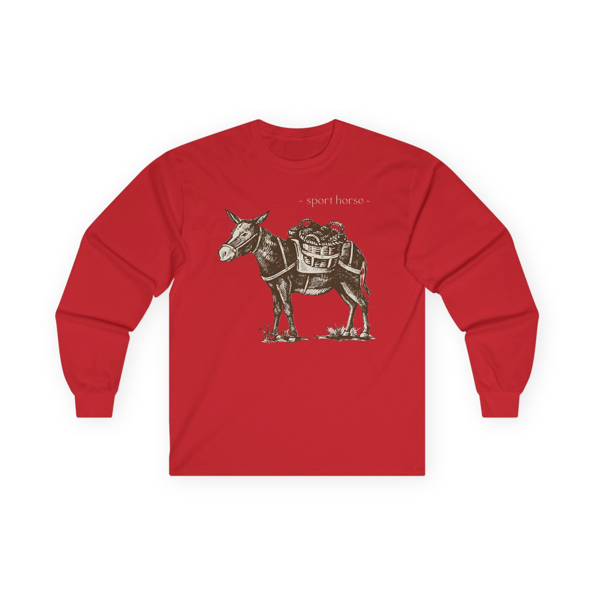 Mumbo Jumbo Sport Horse Unisex Ultra Cotton Long Sleeve Tee