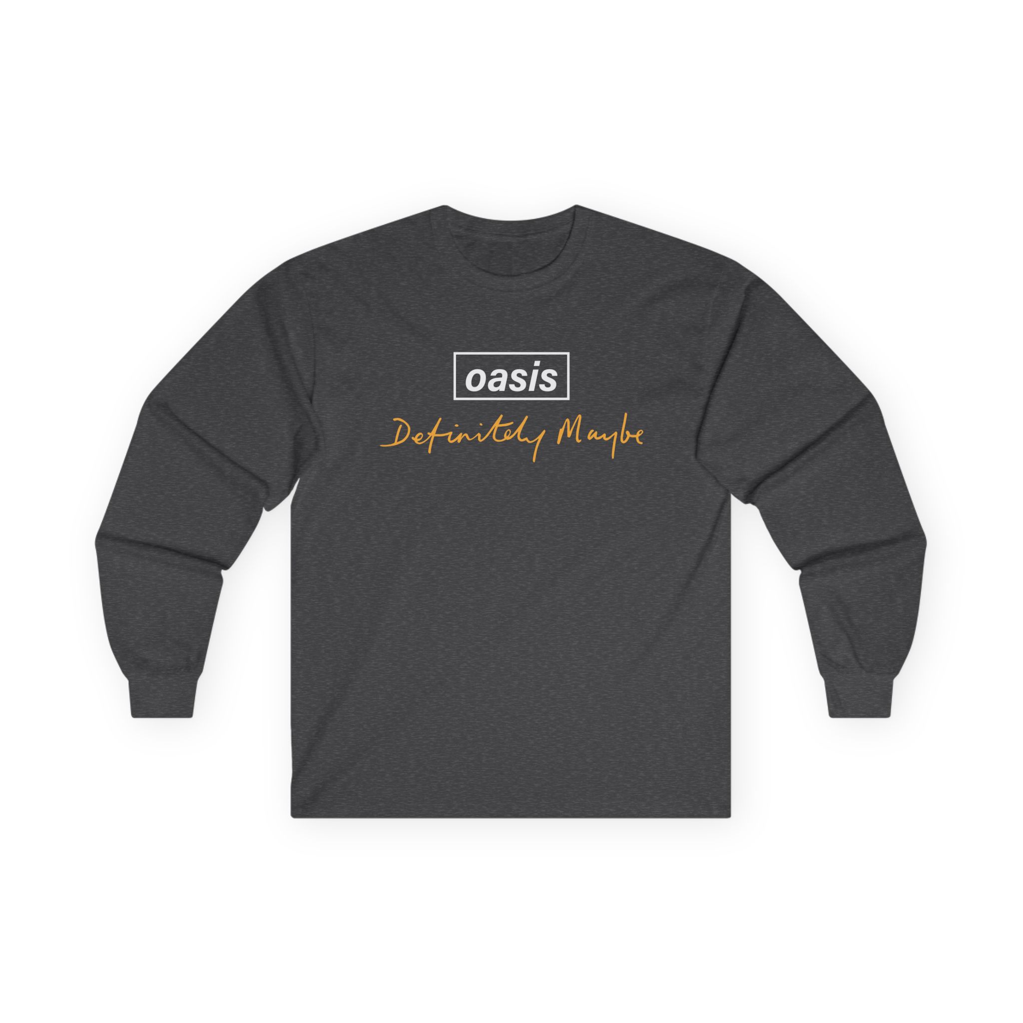 Oasis Definitely Maybe Tracklist Unisex Ultra Cotton Long Sleeve Tee