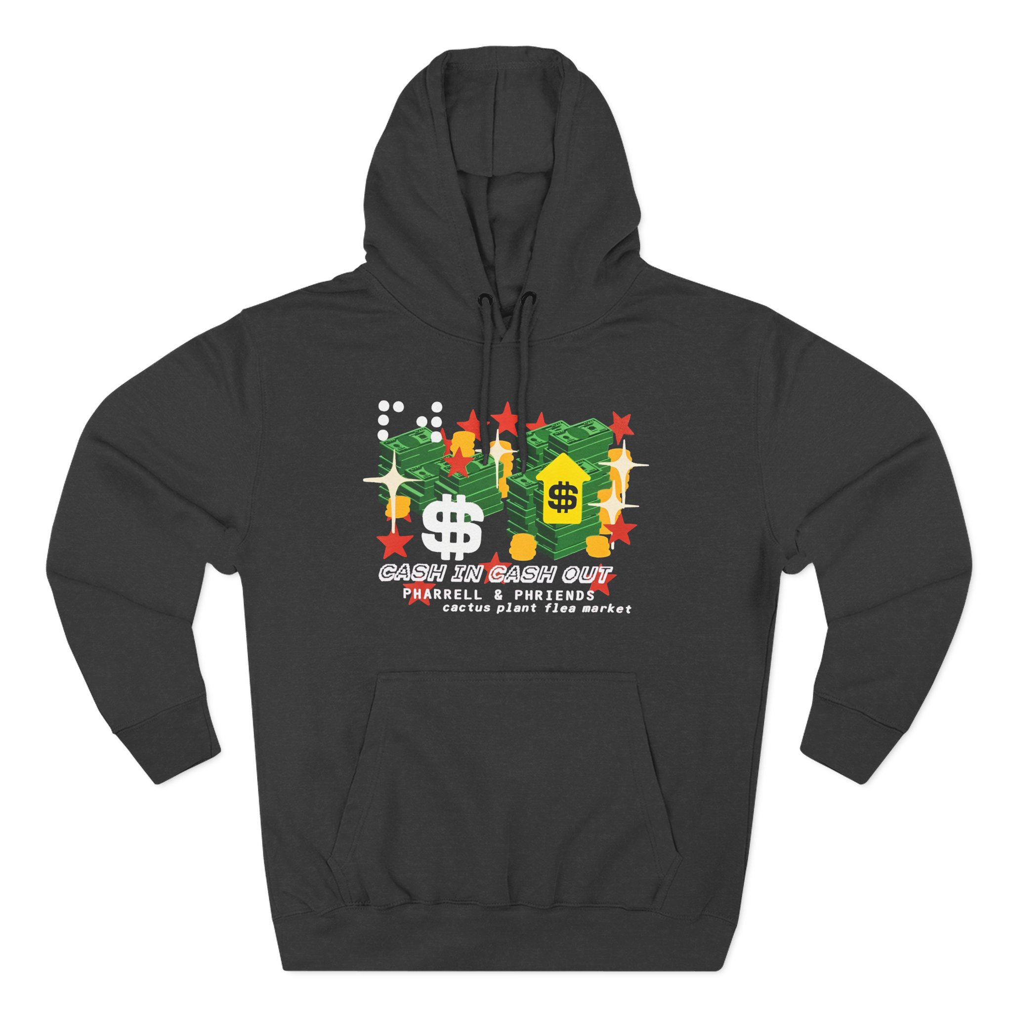 Pharrell Williams Cash in Cash Out Three-Panel Fleece Hoodie