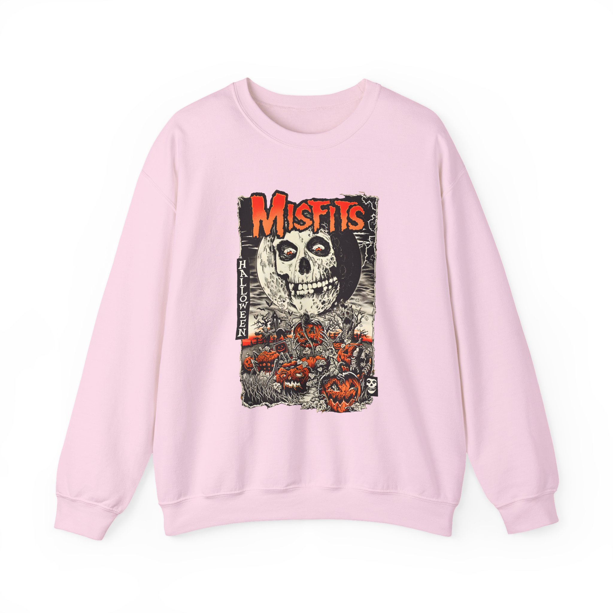 Misfits Fiendish Halloween by Mike Sutfin Unisex Heavy Blendâ„¢ Crewneck Sweatshirt