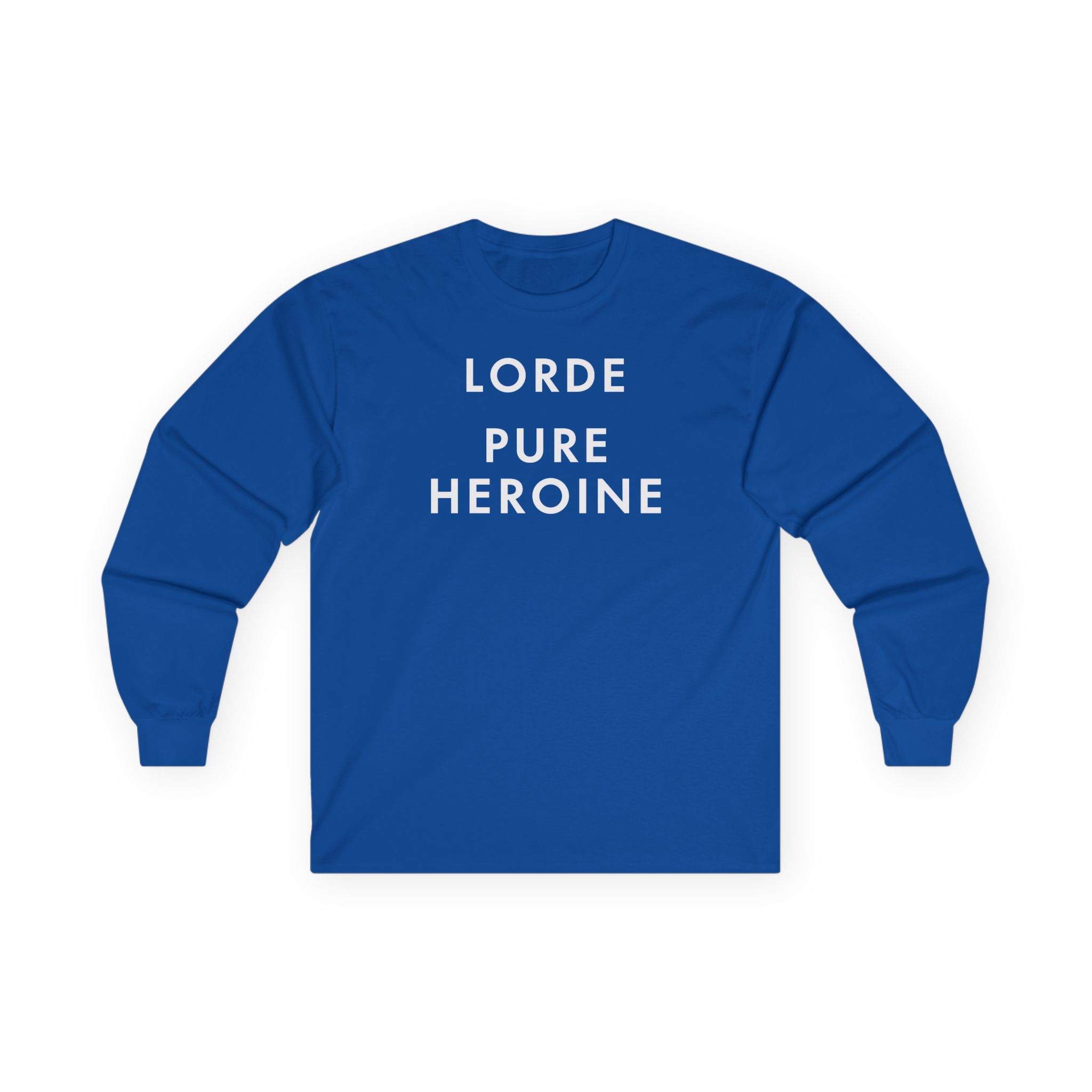 Lorde Pure Heroine Music Album Unisex Ultra Cotton Long Sleeve Tee