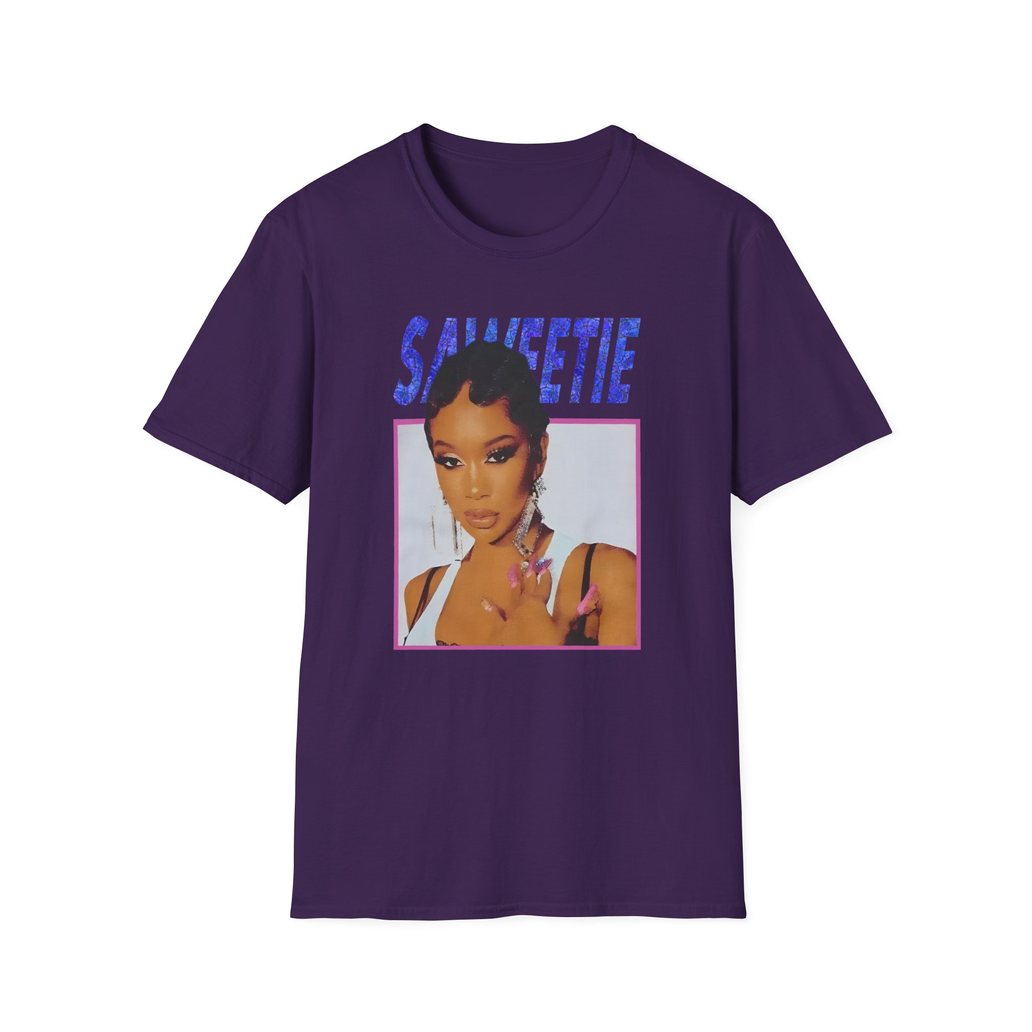 Saweetie Portrait Unisex Softstyle T-Shirt