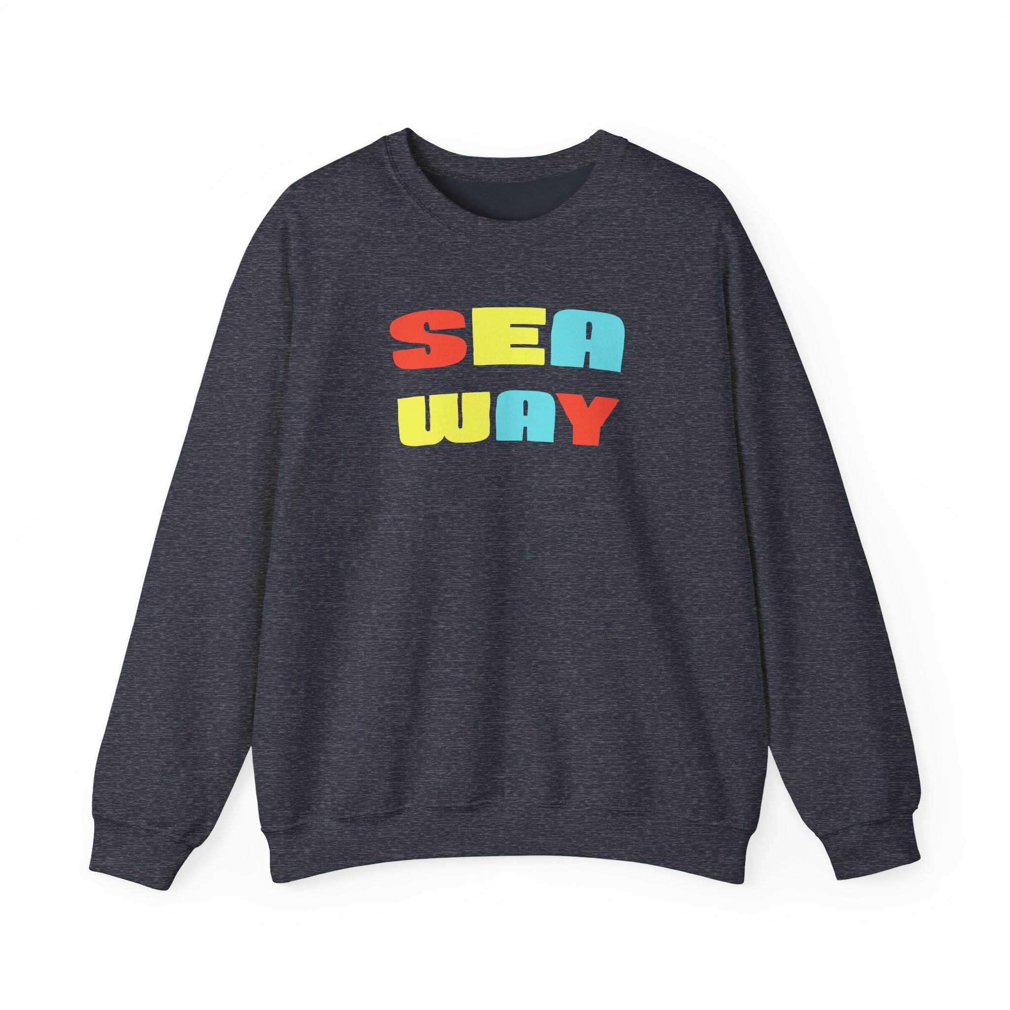 Seaway Big Vibe Stacked Unisex Heavy Blendâ„¢ Crewneck Sweatshirt