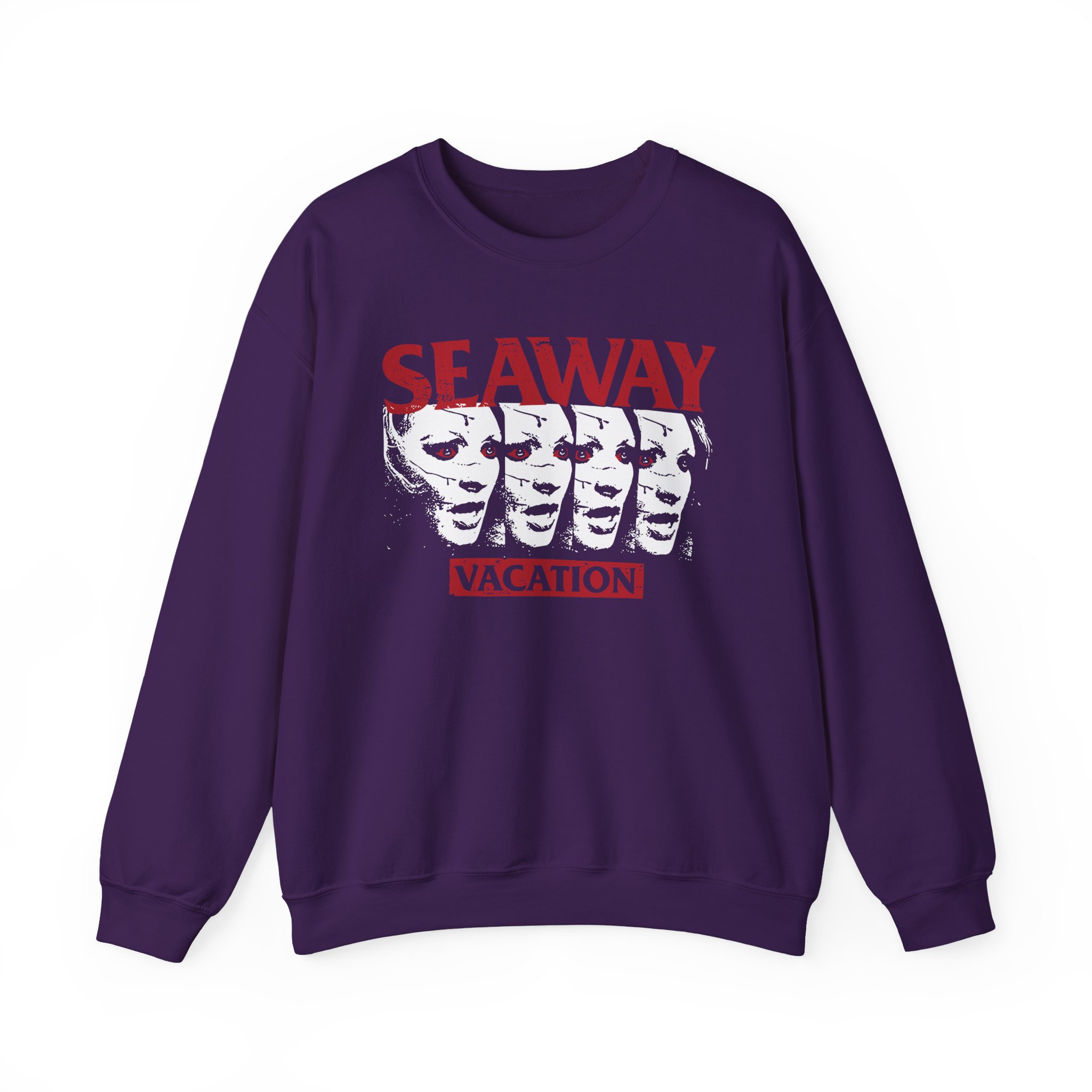 Seaway Vacation Face Unisex Heavy Blendâ„¢ Crewneck Sweatshirt