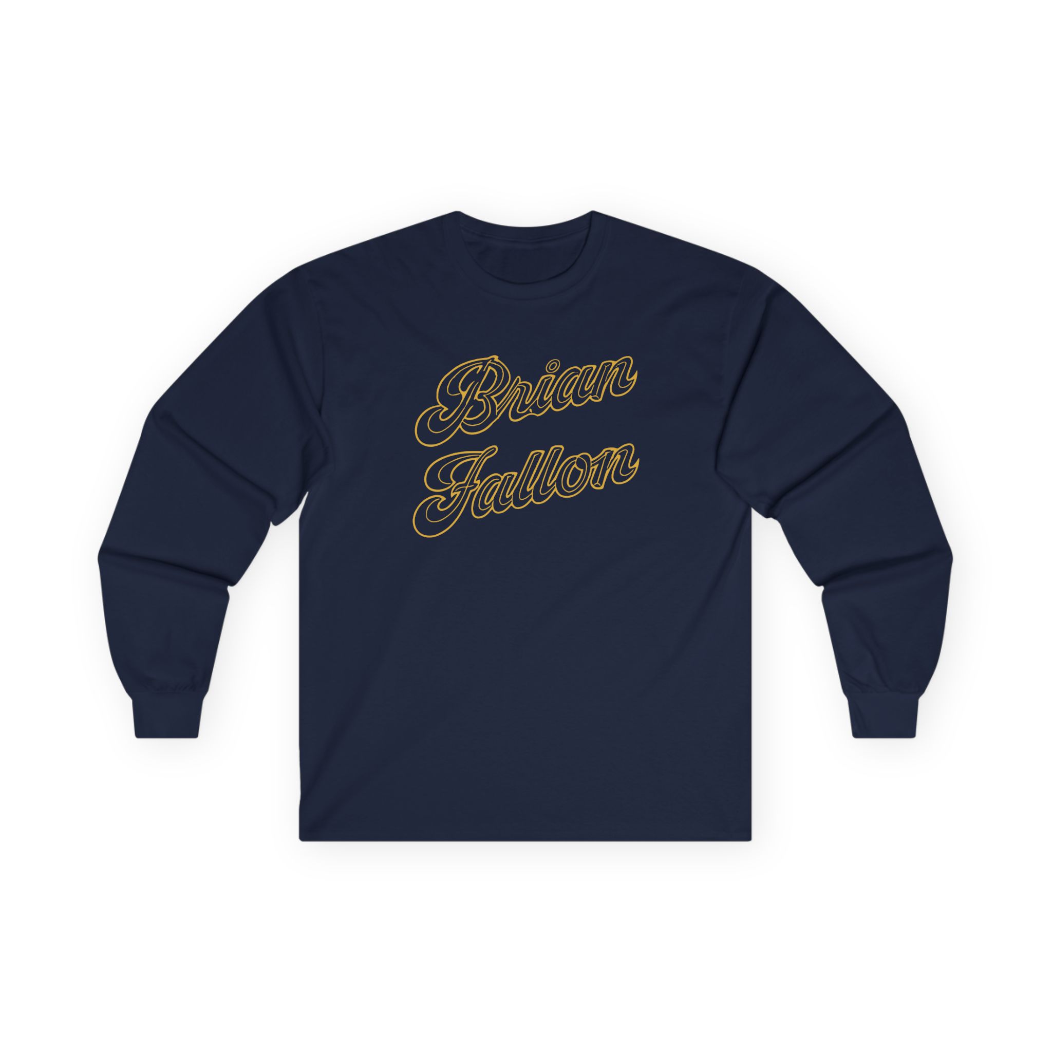 Brian Fallon Gold Text Unisex Ultra Cotton Long Sleeve Tee