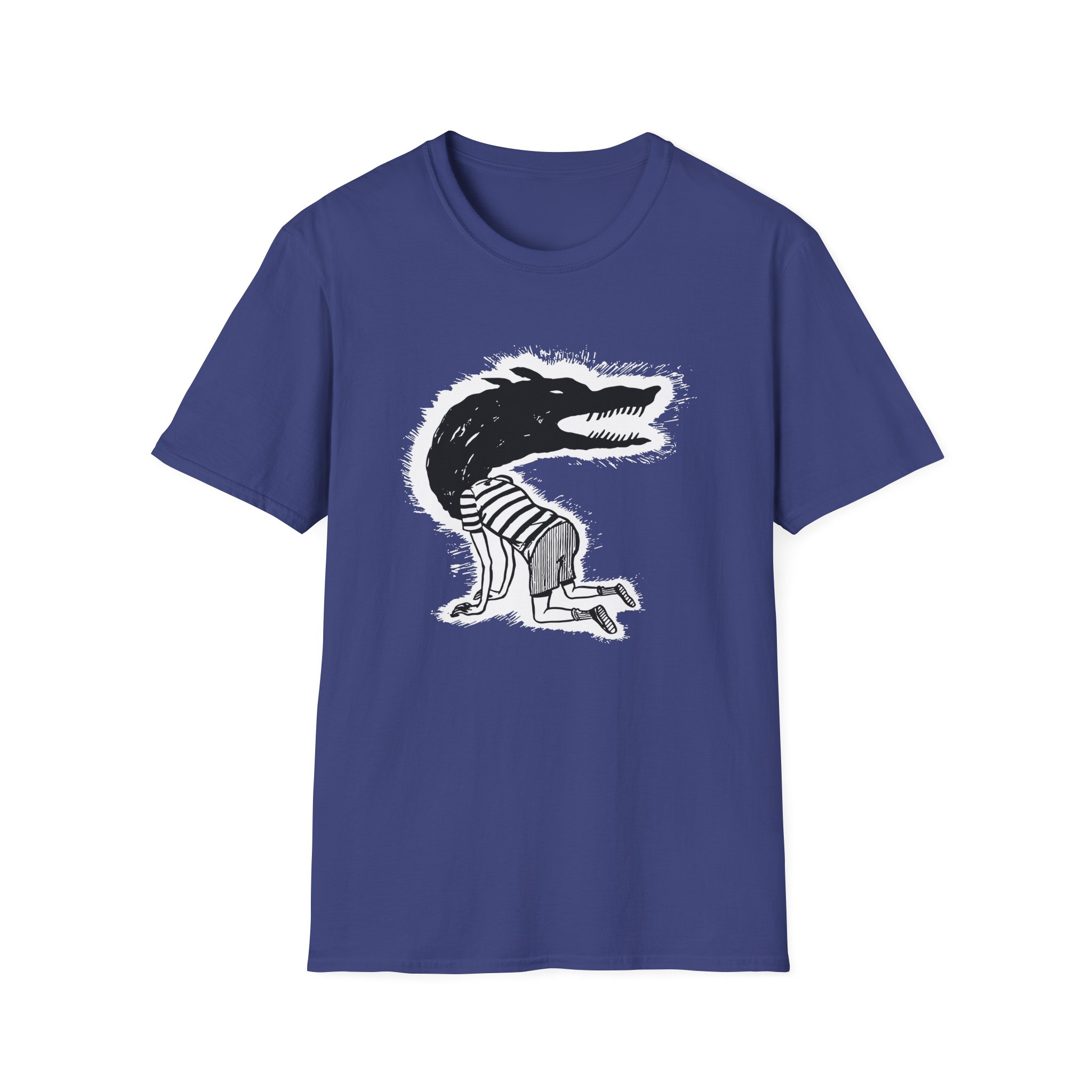 Fireworks Wolf Kid Unisex Softstyle T-Shirt