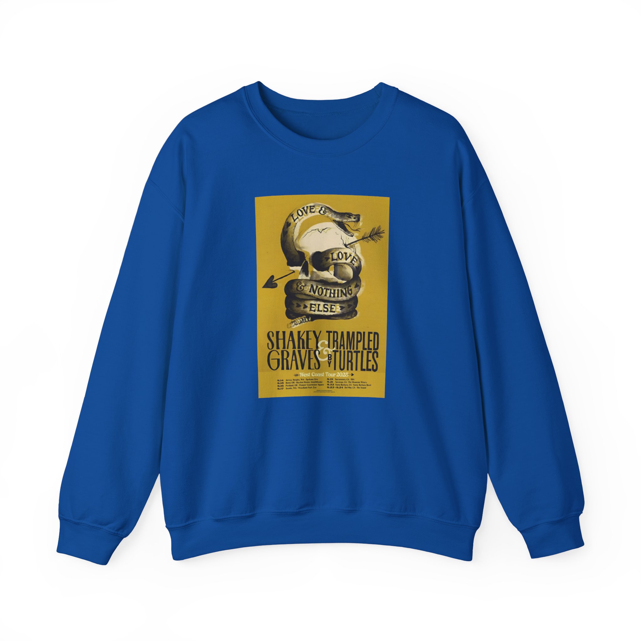 Shakey Graves West Coast Tour Unisex Heavy Blendâ„¢ Crewneck Sweatshirt
