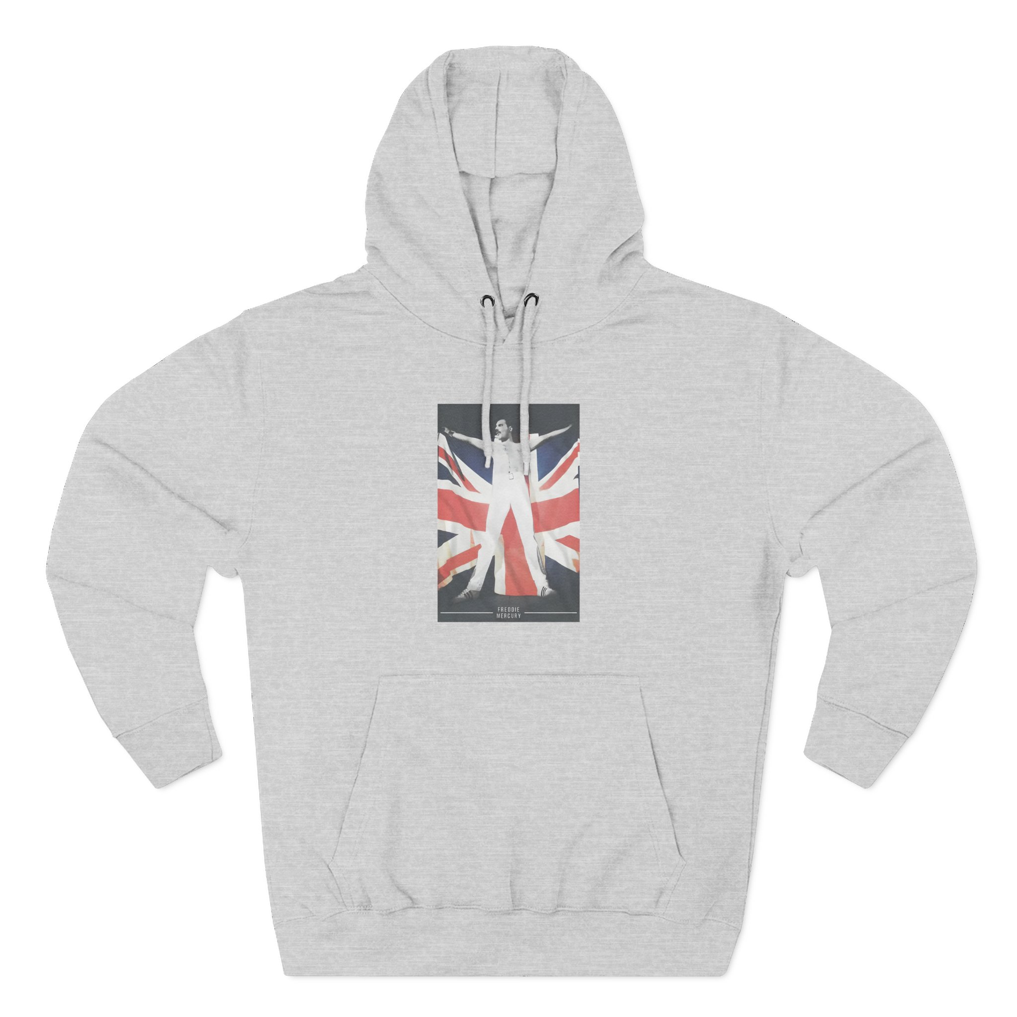 F M Union Jack Flag Three-Panel Fleece Hoodie