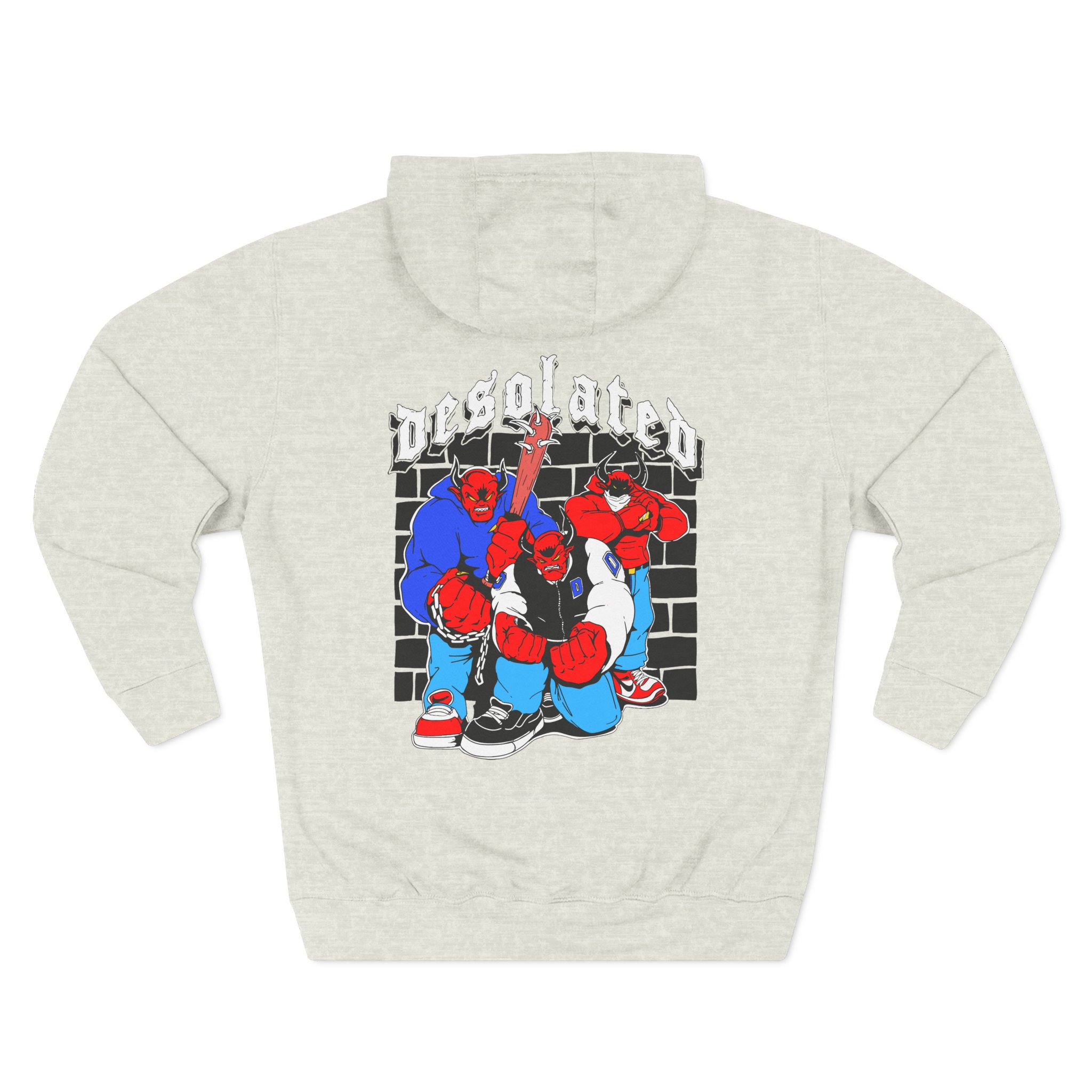 Desolated Three-Panel Fleece Hoodie