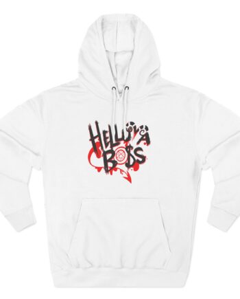 Helluva Boss Logo Three-Panel Fleece Hoodie