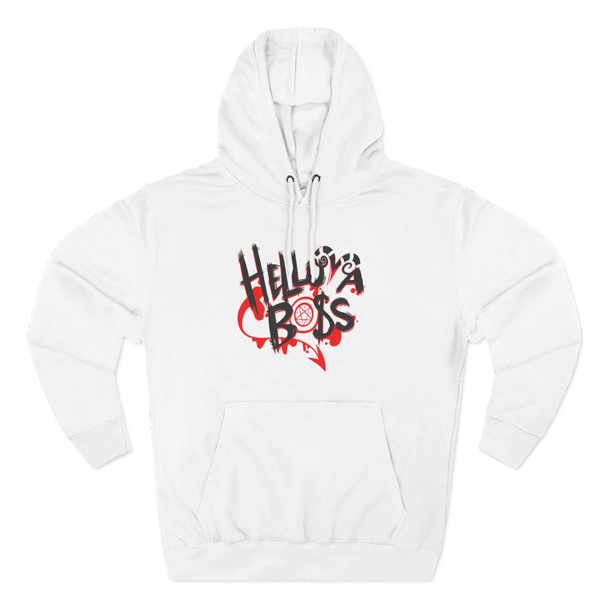 Helluva Boss Logo Three-Panel Fleece Hoodie