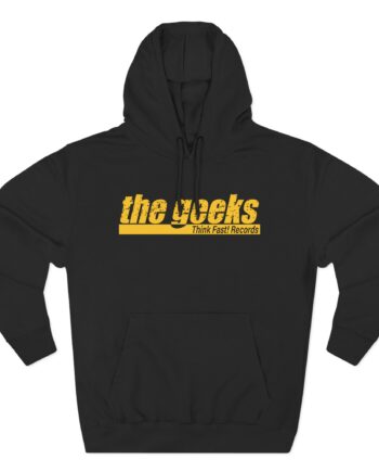 The Geeks Think Fast Records Three-Panel Fleece Hoodie