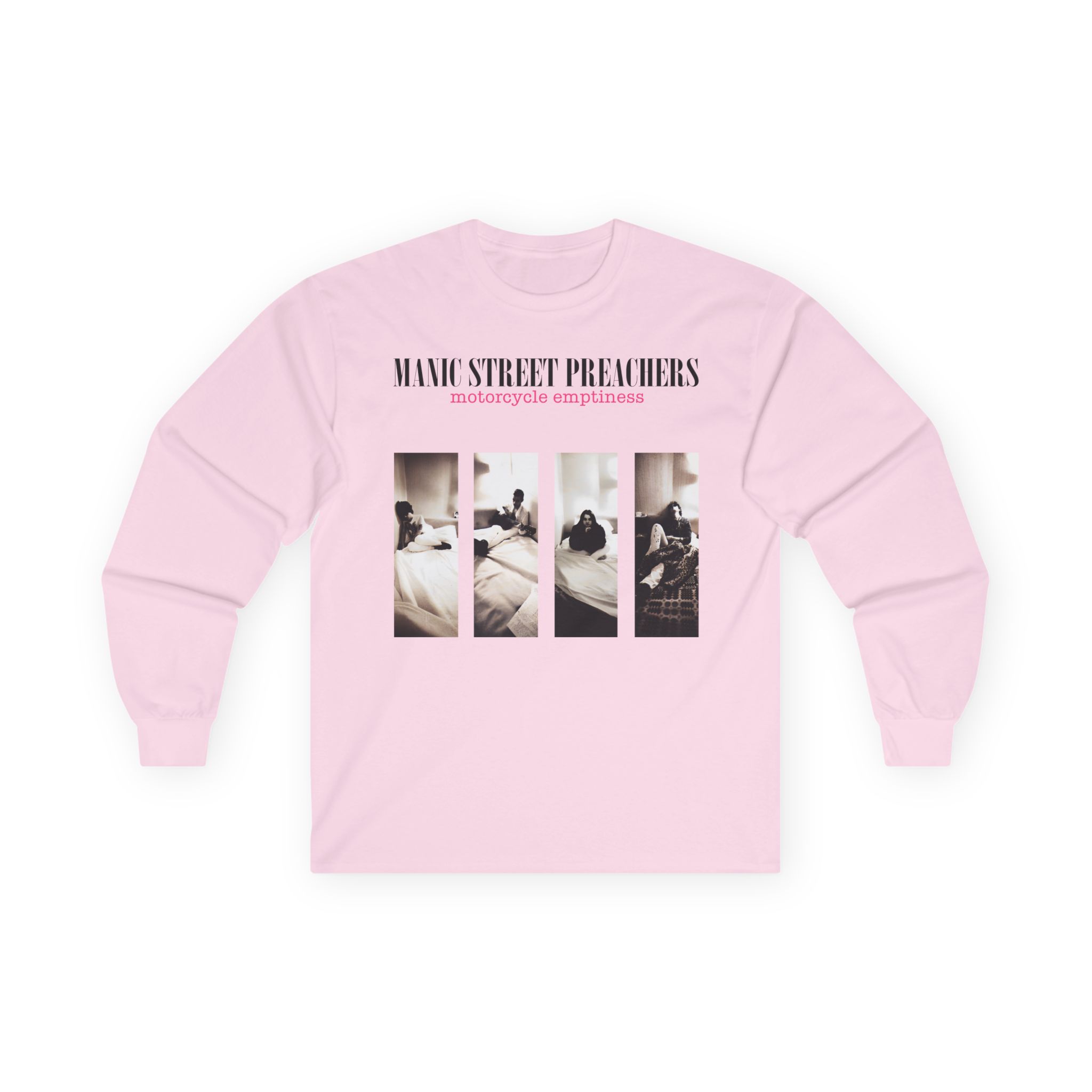 Manic Street Preachers Motorcycle Emptiness Photo Lilac Unisex Ultra Cotton Long Sleeve Tee