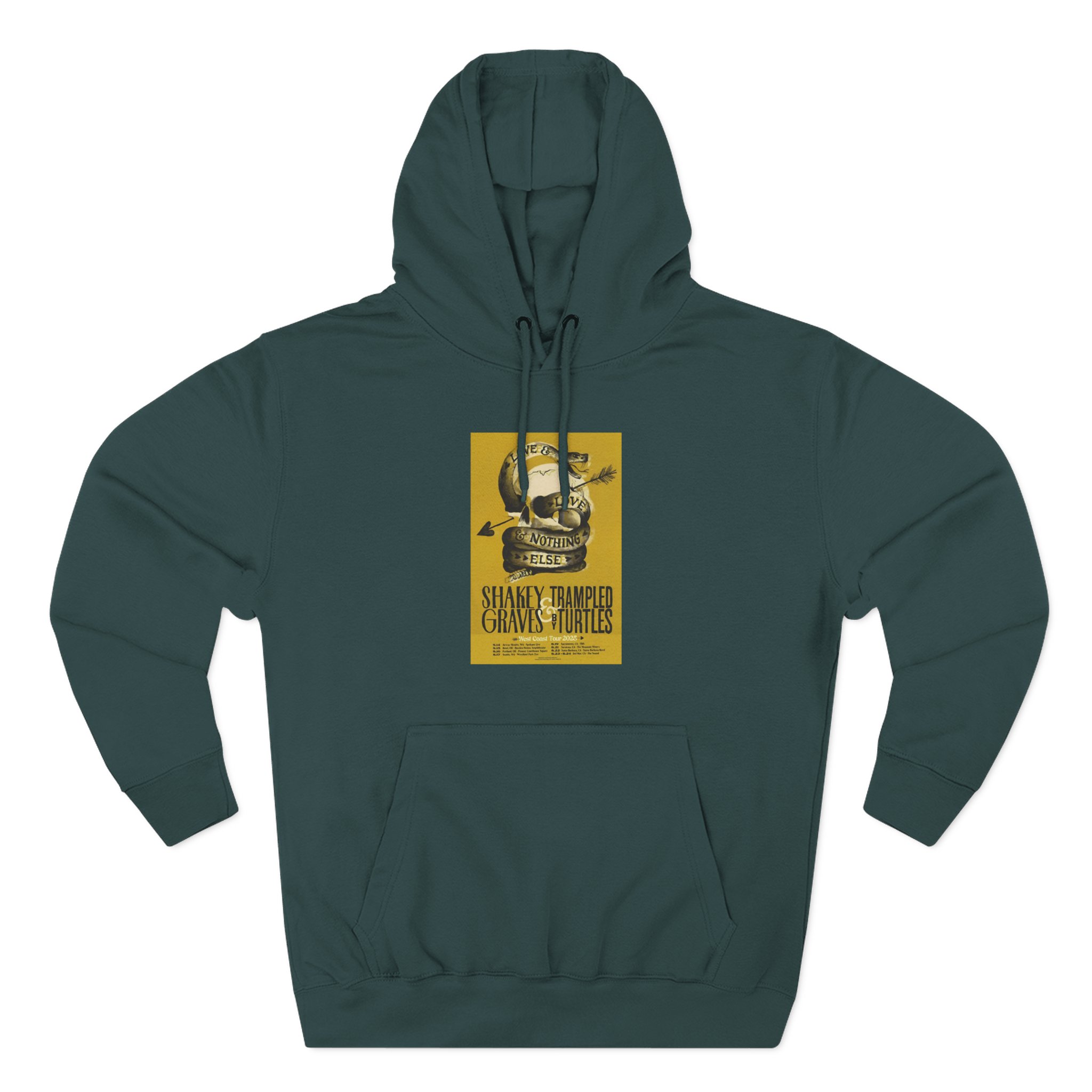 Shakey Graves West Coast Tour Three-Panel Fleece Hoodie
