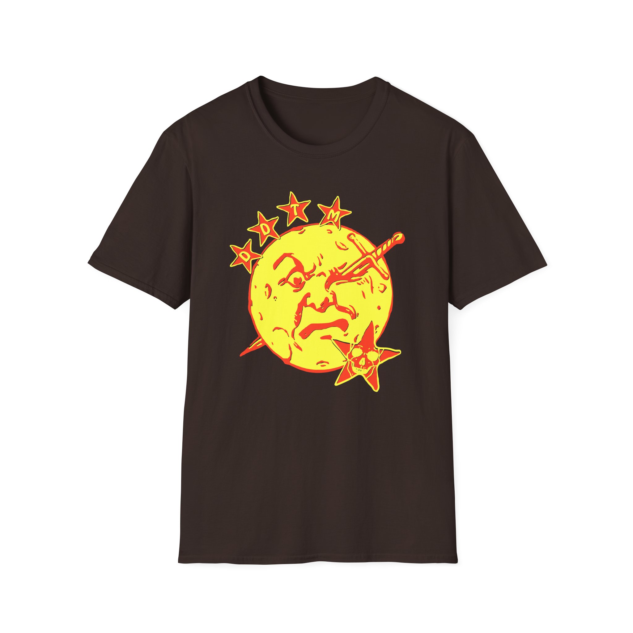Foxing Moon Face Unisex Softstyle T-Shirt