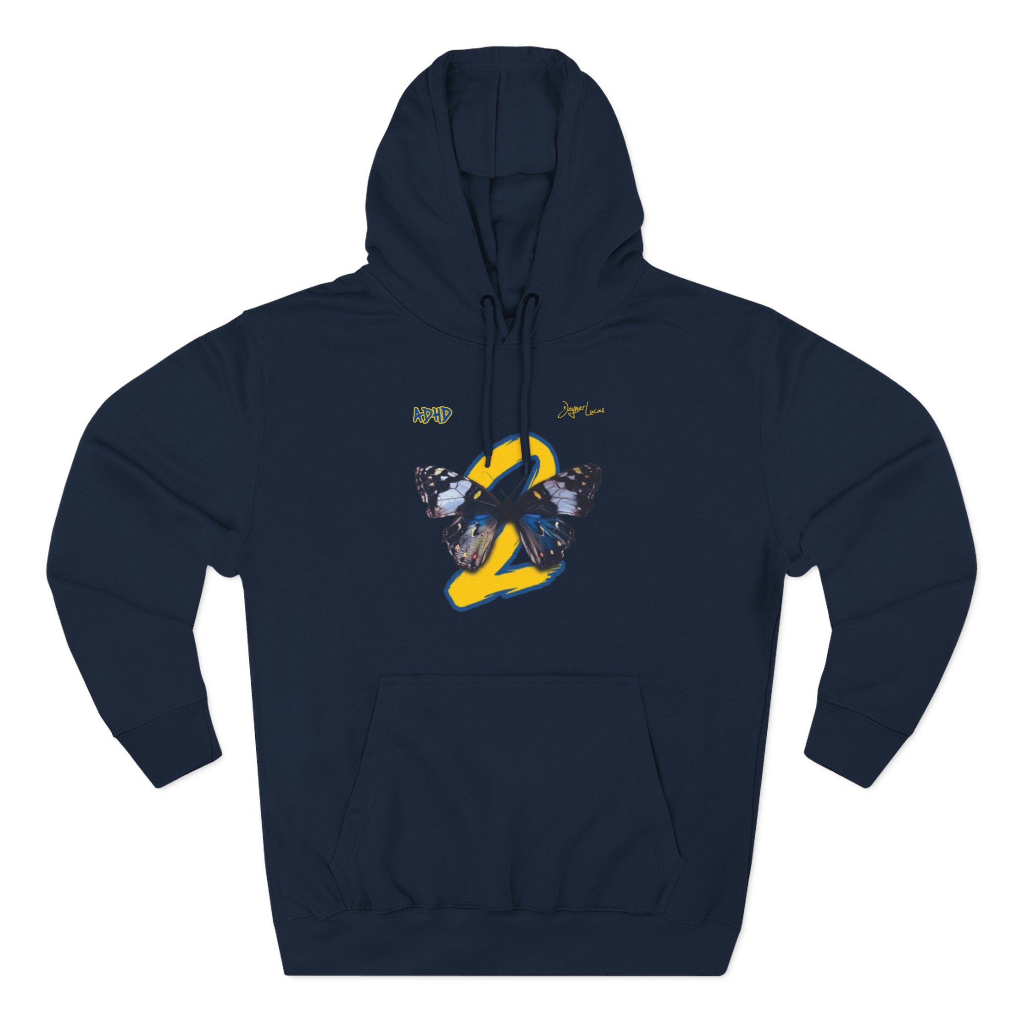 Joyner Lucas 2 Butterfly Three-Panel Fleece Hoodie
