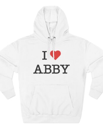 Jon Marianek I Love Abby Three-Panel Fleece Hoodie