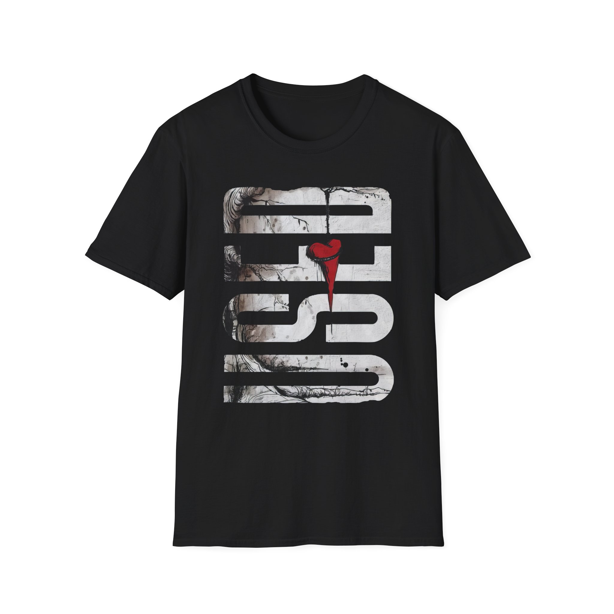 The Used Vertical Heart Unisex Softstyle T-Shirt