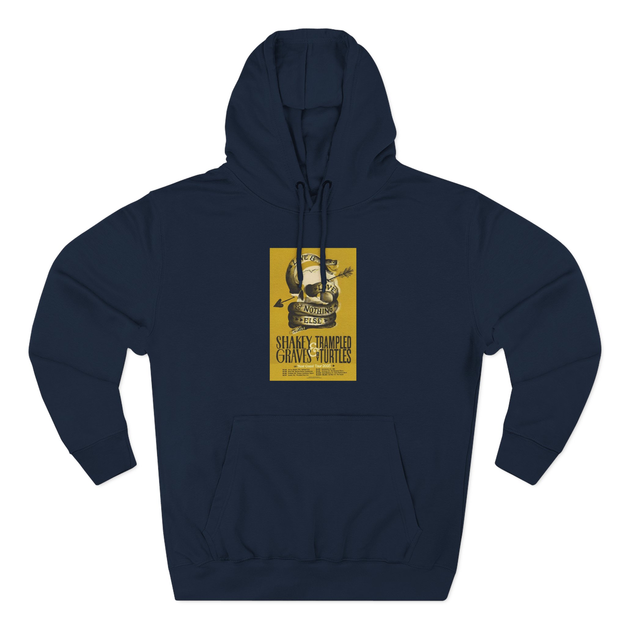 Shakey Graves West Coast Tour Three-Panel Fleece Hoodie