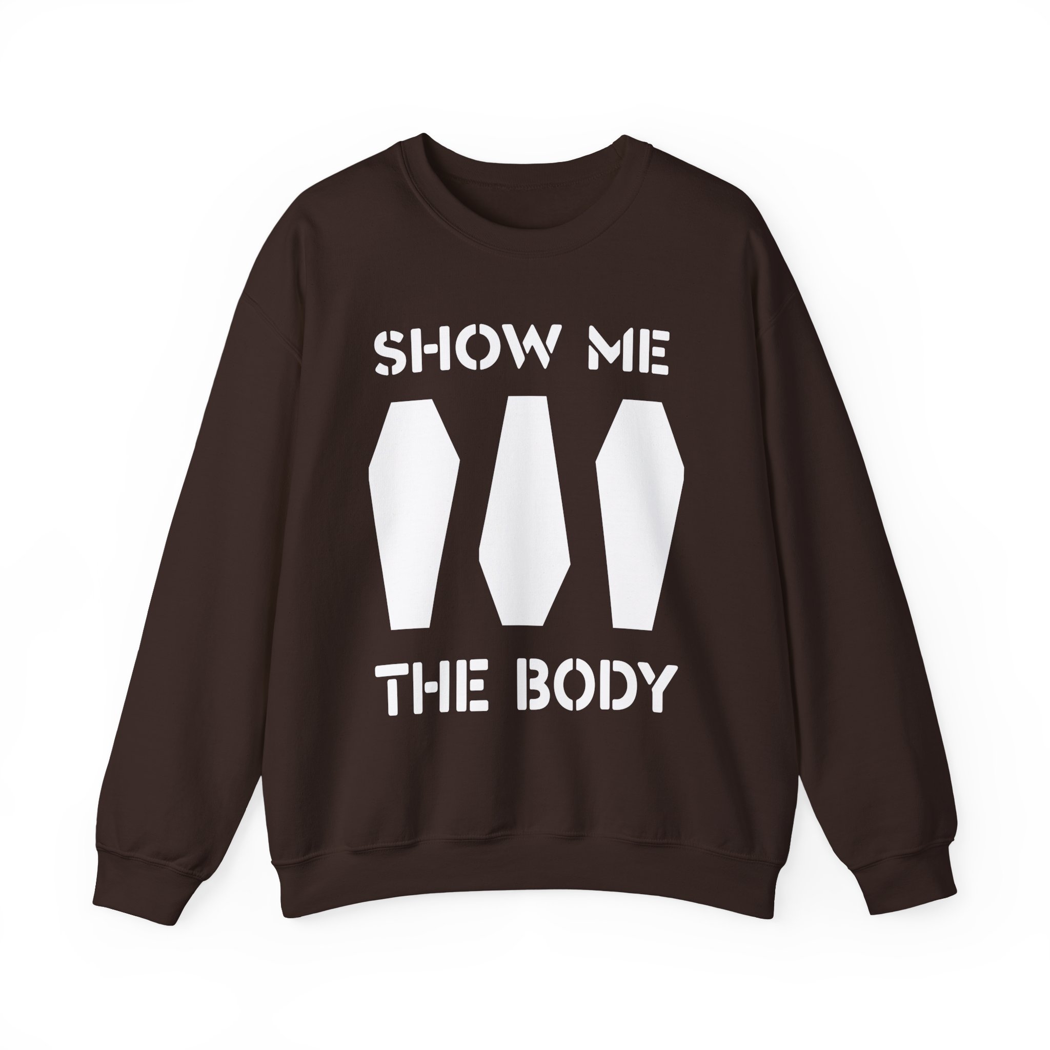 Show Me the Body Coffin Unisex Heavy Blendâ„¢ Crewneck Sweatshirt