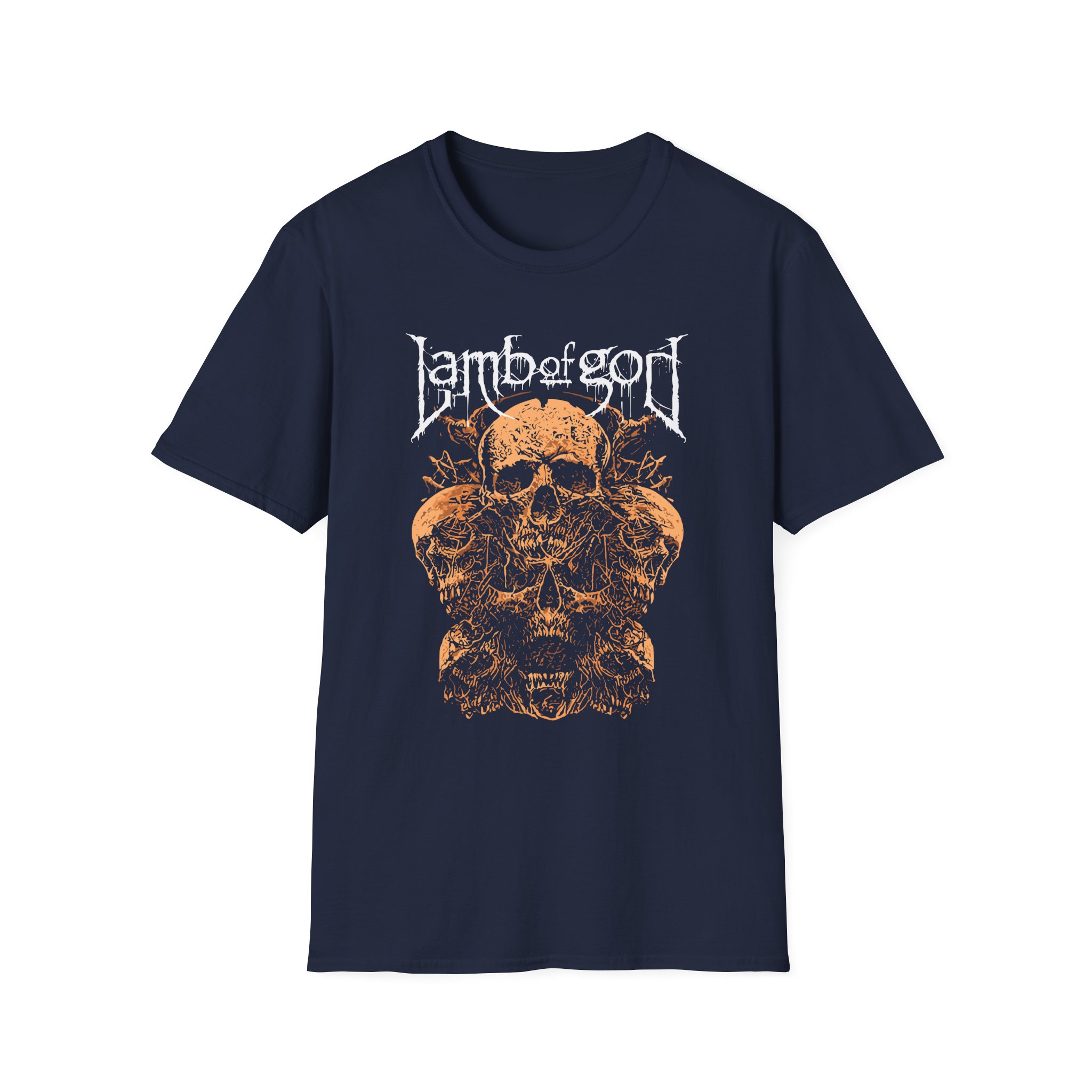 Lamb of God Rooted Skull Unisex Softstyle T-Shirt
