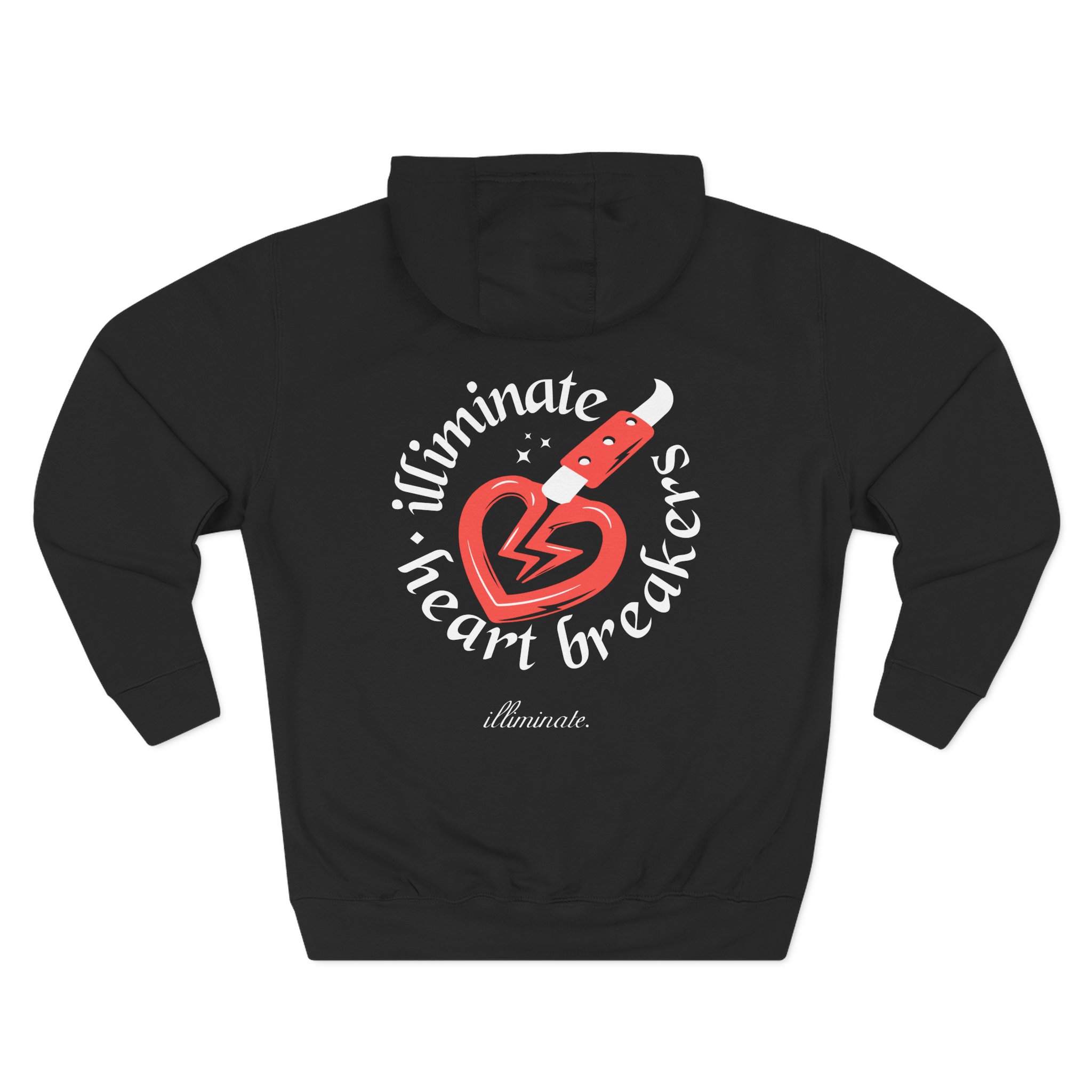 Illiminate Heart Breakers Three-Panel Fleece Hoodie