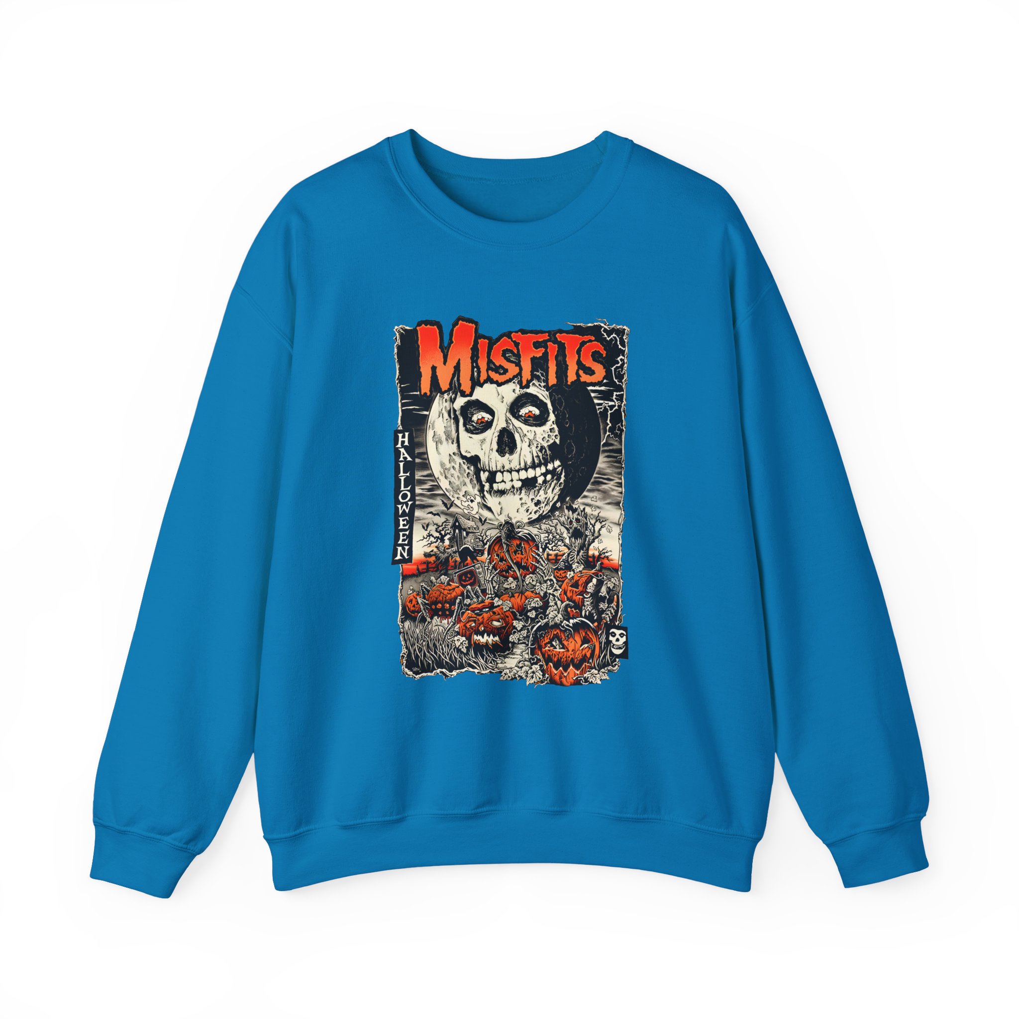 Misfits Fiendish Halloween by Mike Sutfin Unisex Heavy Blendâ„¢ Crewneck Sweatshirt